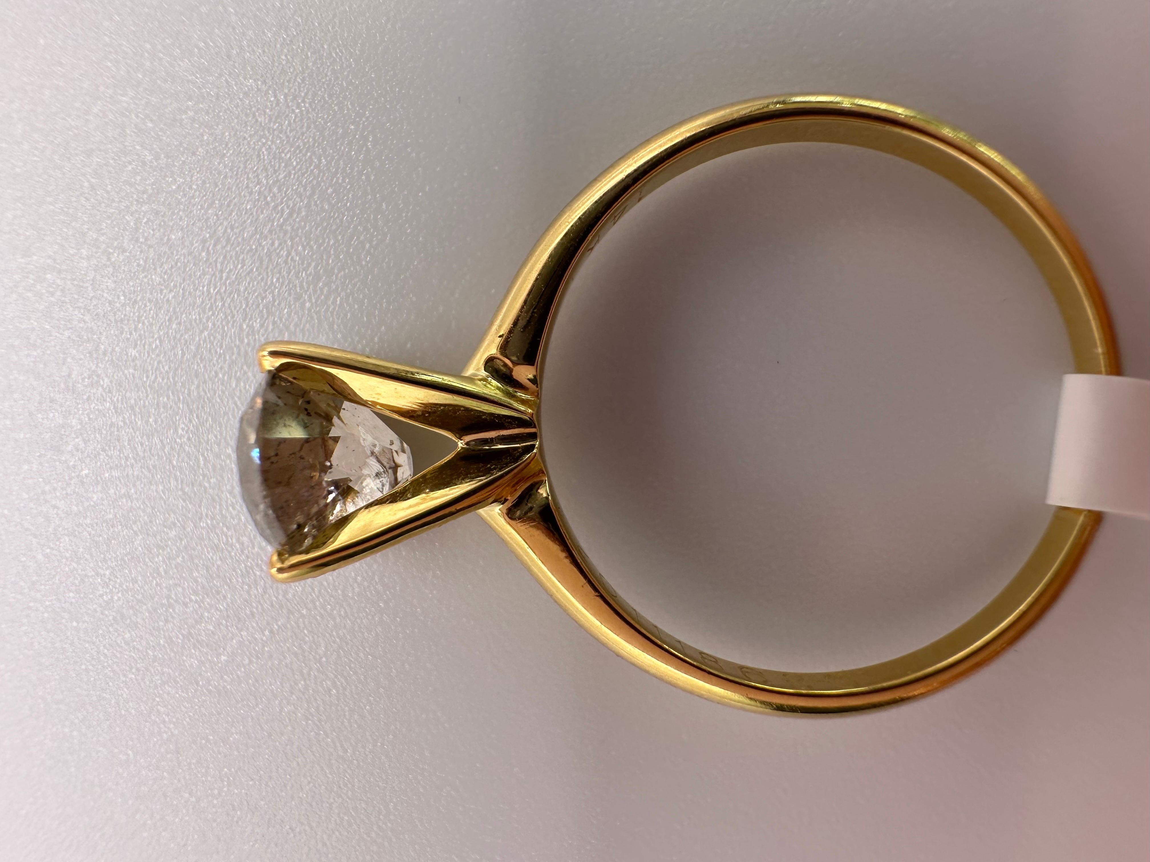 Salt Pepper Diamond ring 14KT gold Engagement ring  For Sale 3