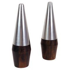 Salt & Pepper Shaker Made In Steel & Rosewood By Lone Sachs For A&B Design