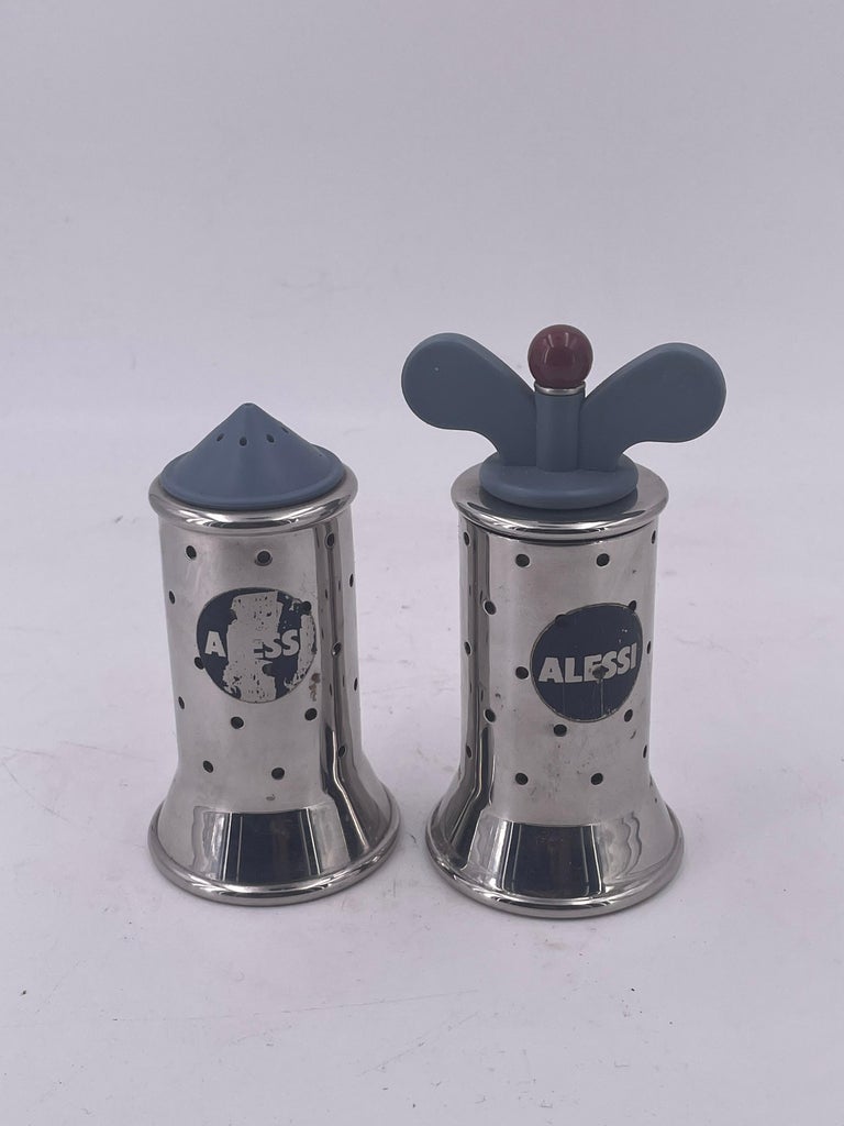 Salt and Pepper Shakers Designed by Michael Graves for Alessi Memphis Era  For Sale at 1stDibs