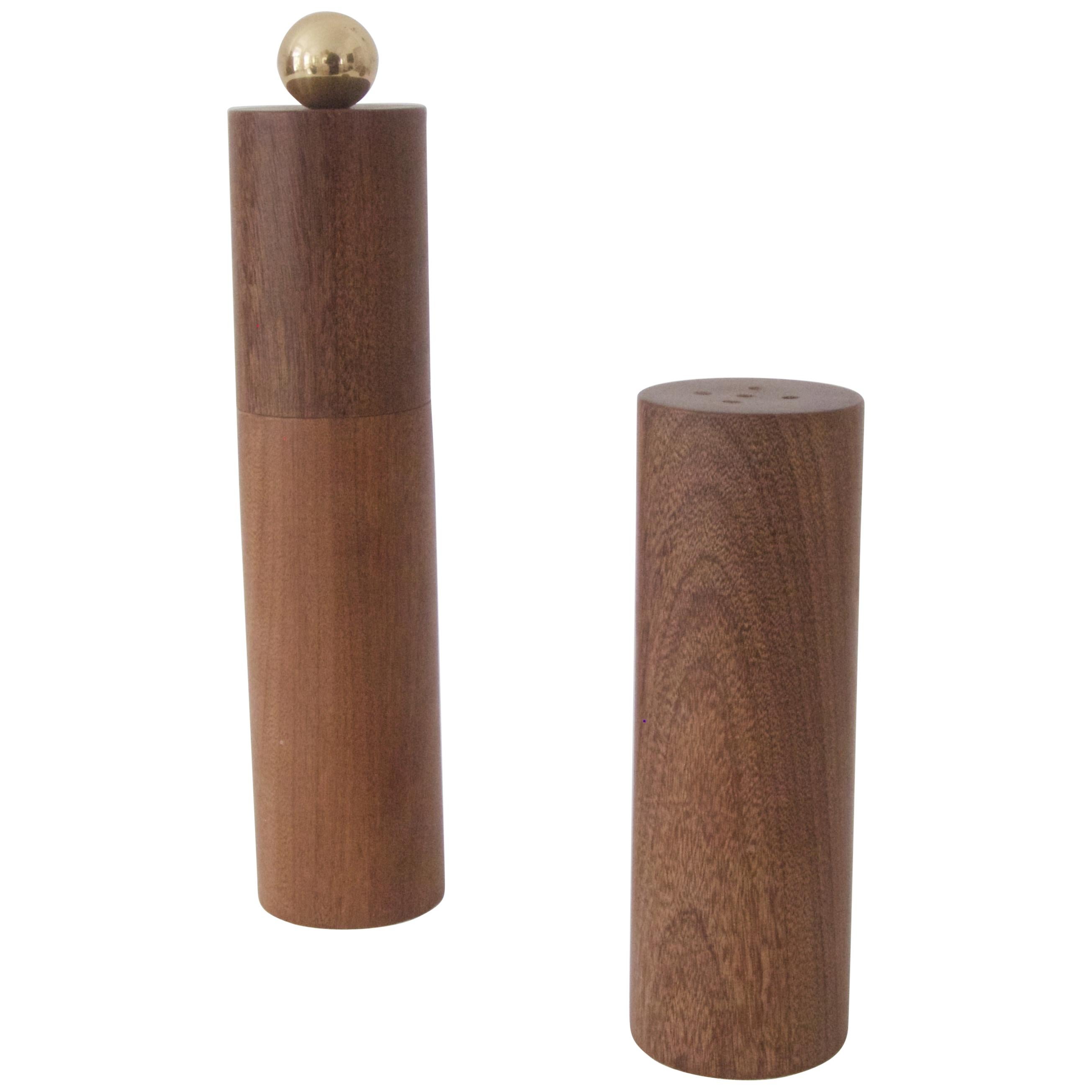 Salt Shaker and Pepper Mill by Carl Auböck For Sale