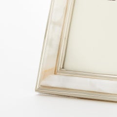 SALTA Medium Photoframe, Cream Onyx & Alpaca Silver