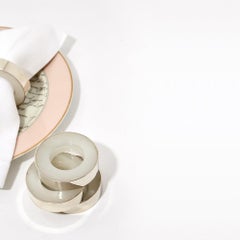 Anillo SALTA Napking, Plata Alpaca y Piedra Natural Ónix Crema