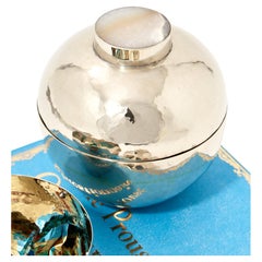 Salta Candy Bowl, Alpaka Silber & Creme Onyx Stein