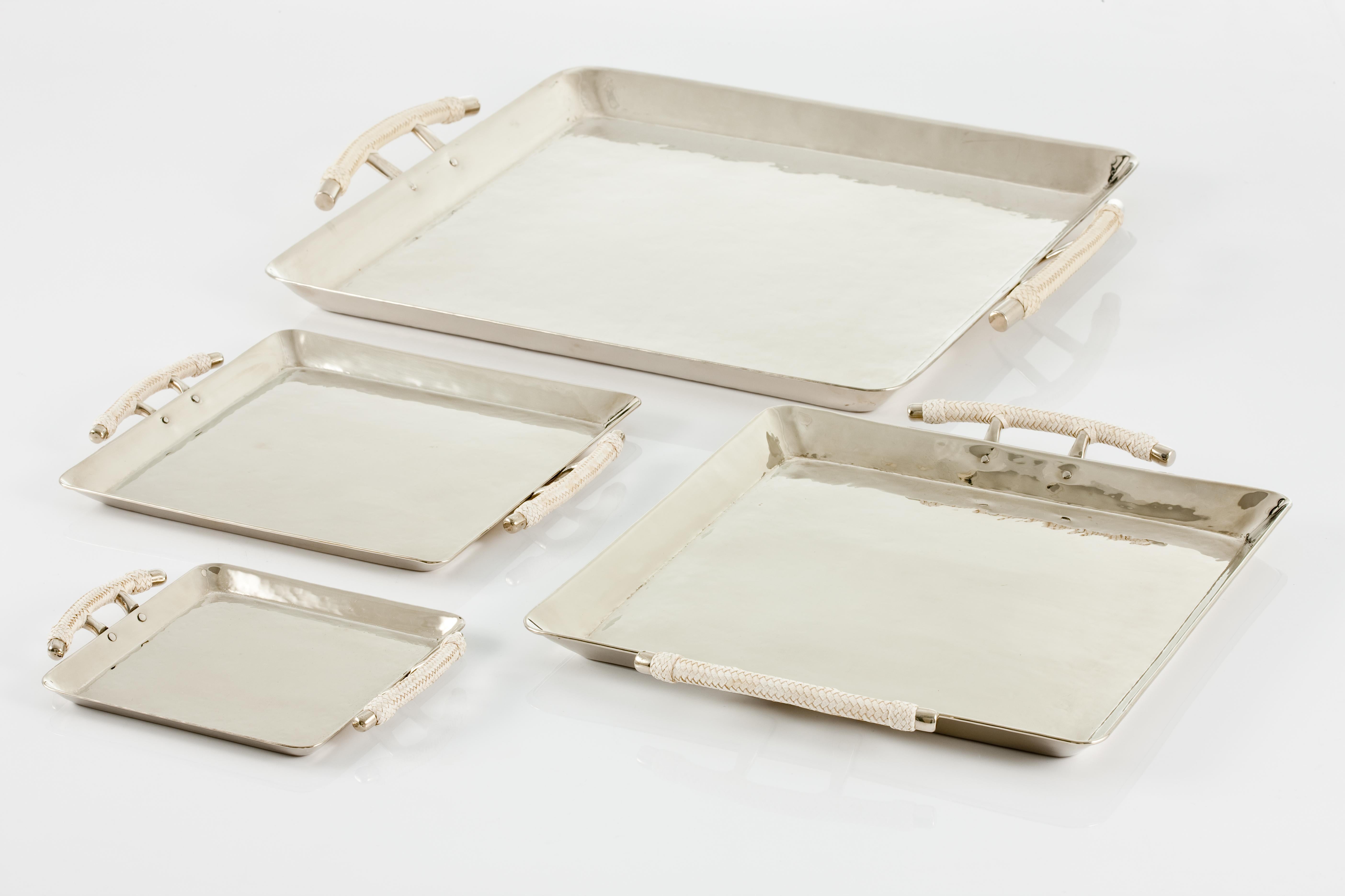Salta Square Leather Tray 6.6