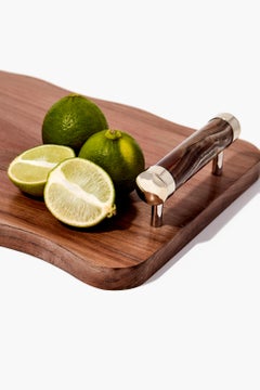 SALTA Wood Tray with Onyx Stone