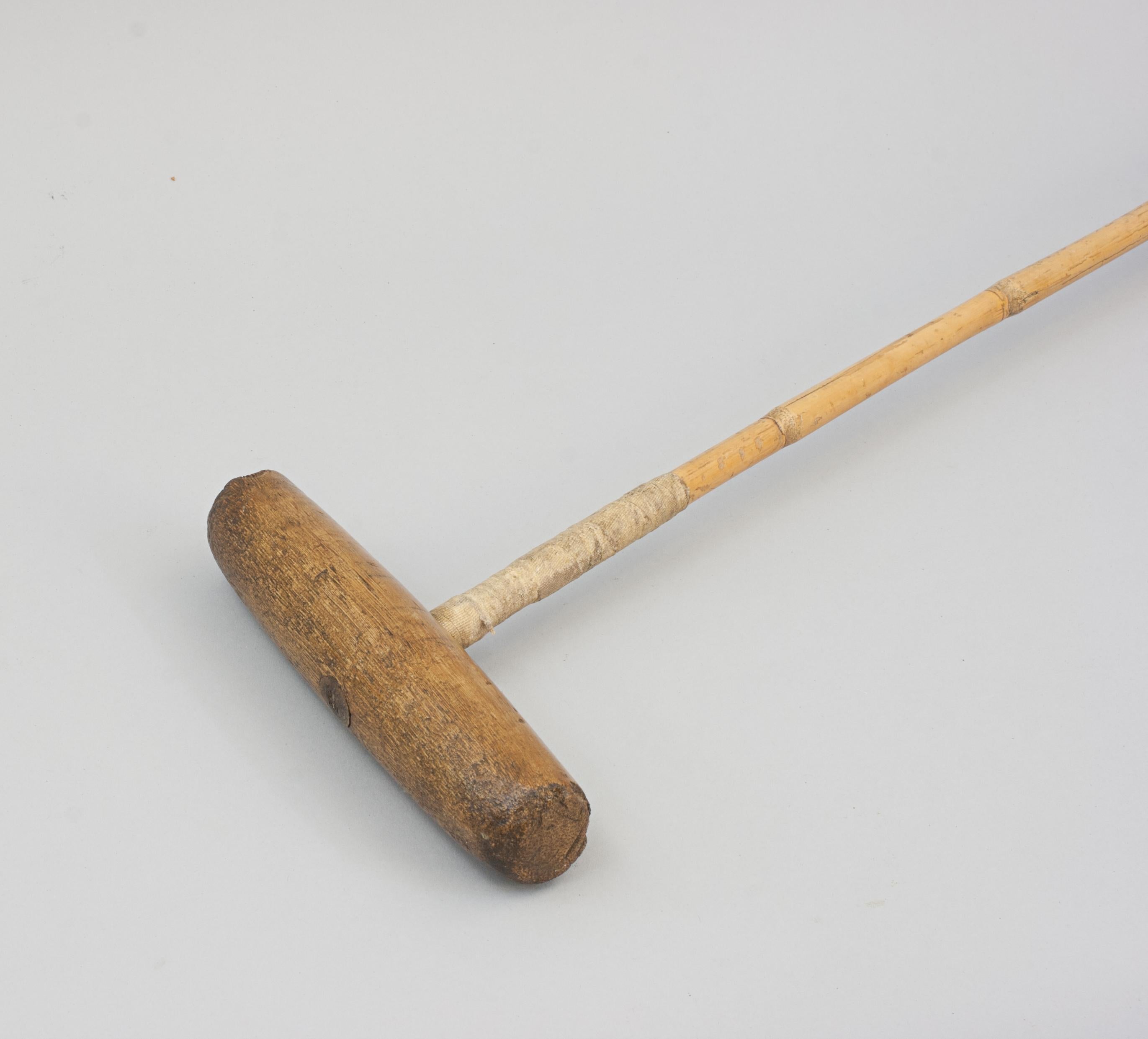 Bamboo Salter & Sons Bicycle Polo Mallet For Sale
