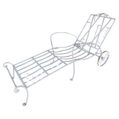 Salterini Art Nouveau Style Mt Vernon Garden Chaise Lounge