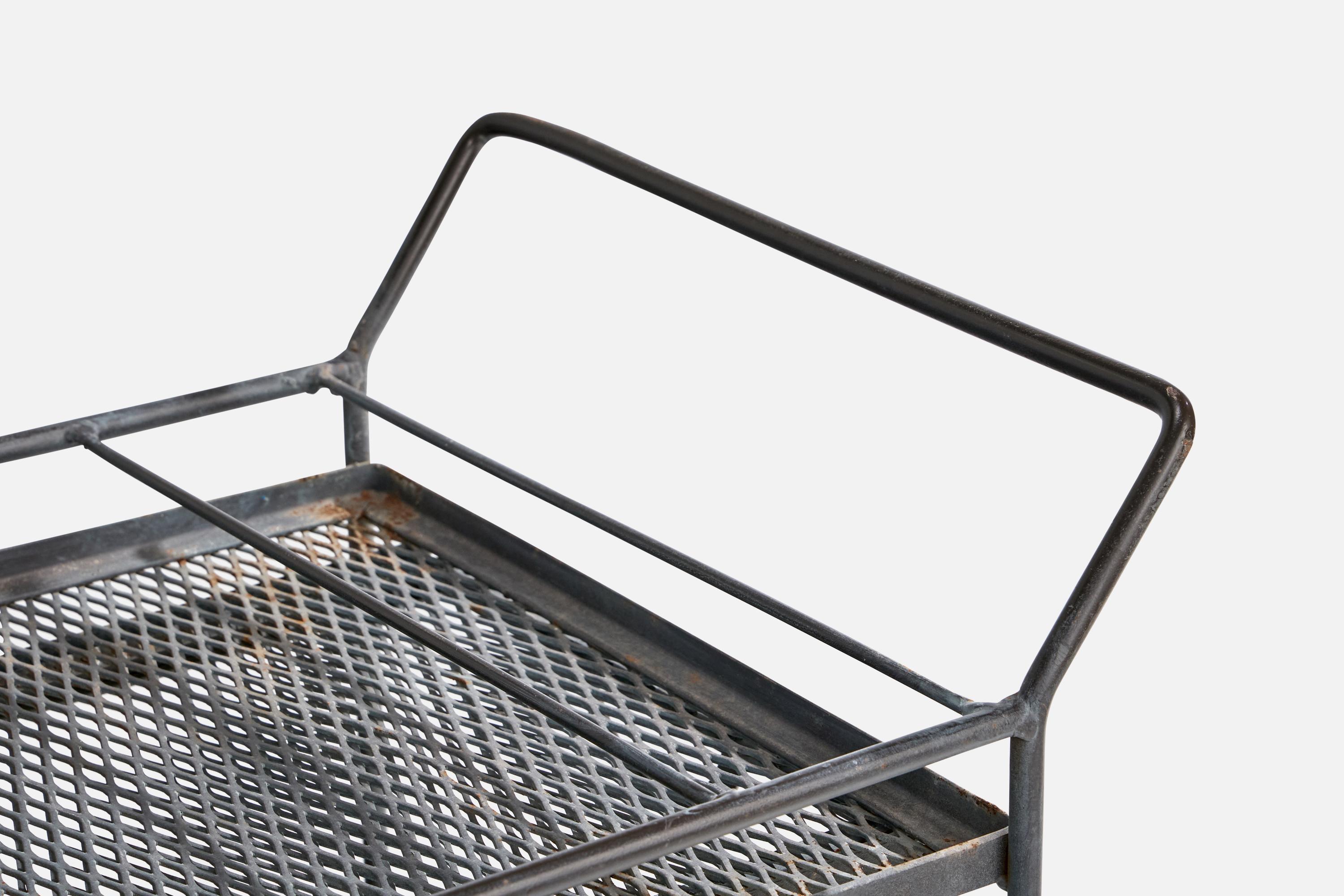 Salterini, Bar Cart, Iron, Italy, 1950s For Sale 8