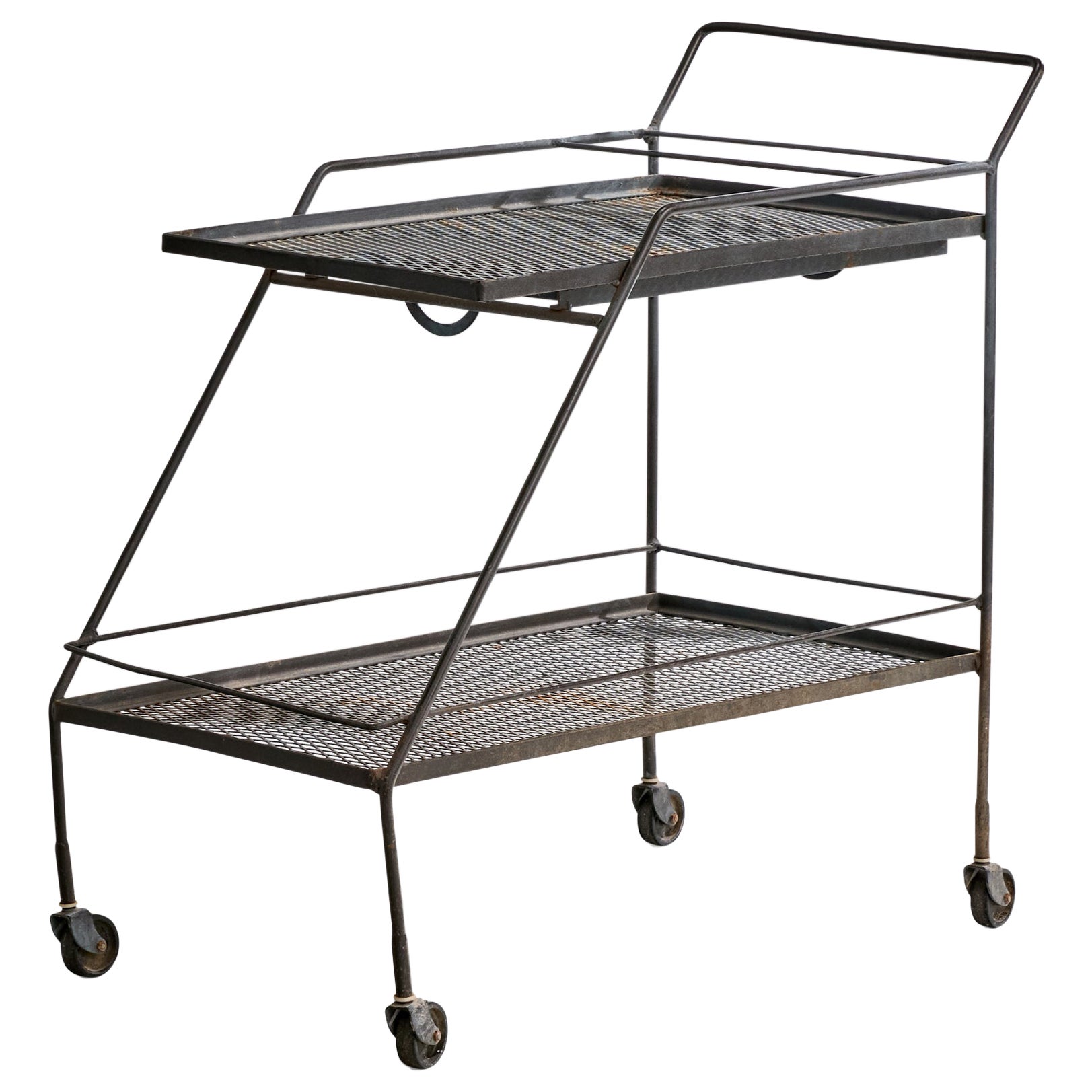 Salterini, Bar Cart, Iron, Italy, 1950s For Sale