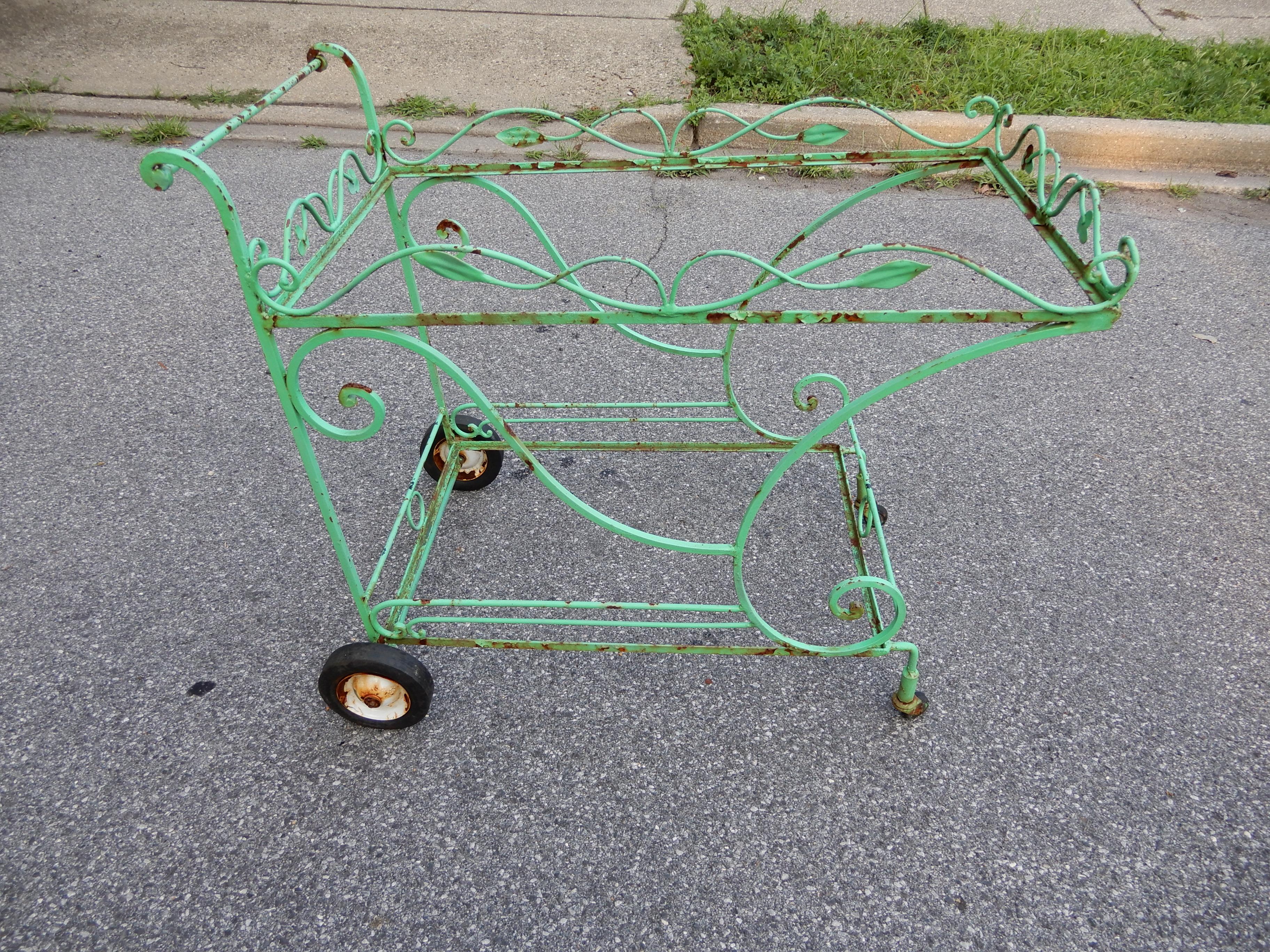 Hollywood Regency Salterini Bar or Tea Cart For Sale