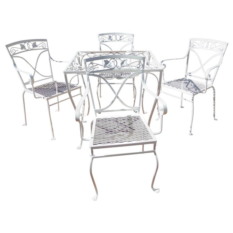 Salterini Card Table and Chairs Mt Vernon Pattern For Sale at 1stDibs