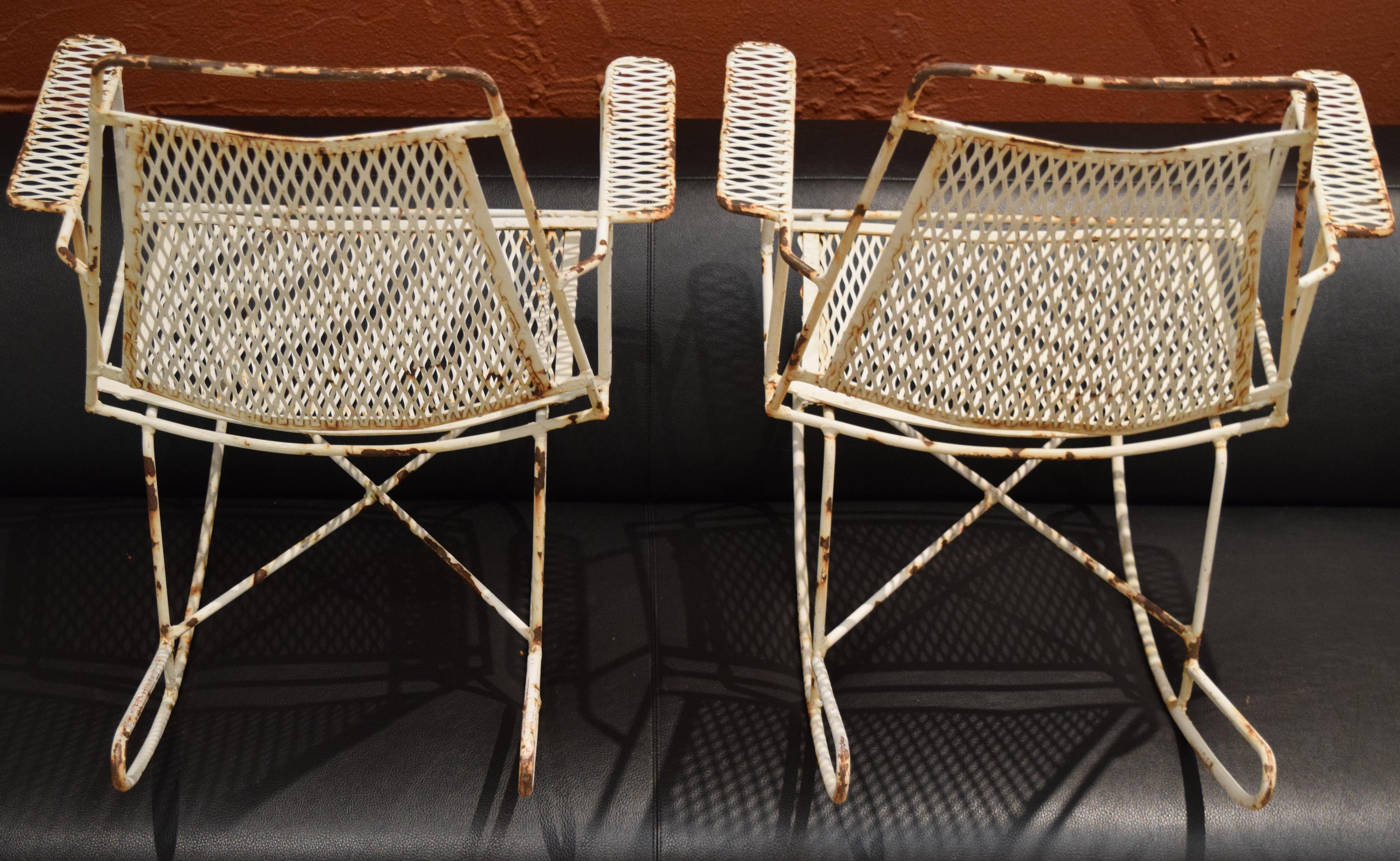 mexican metal rocking chairs