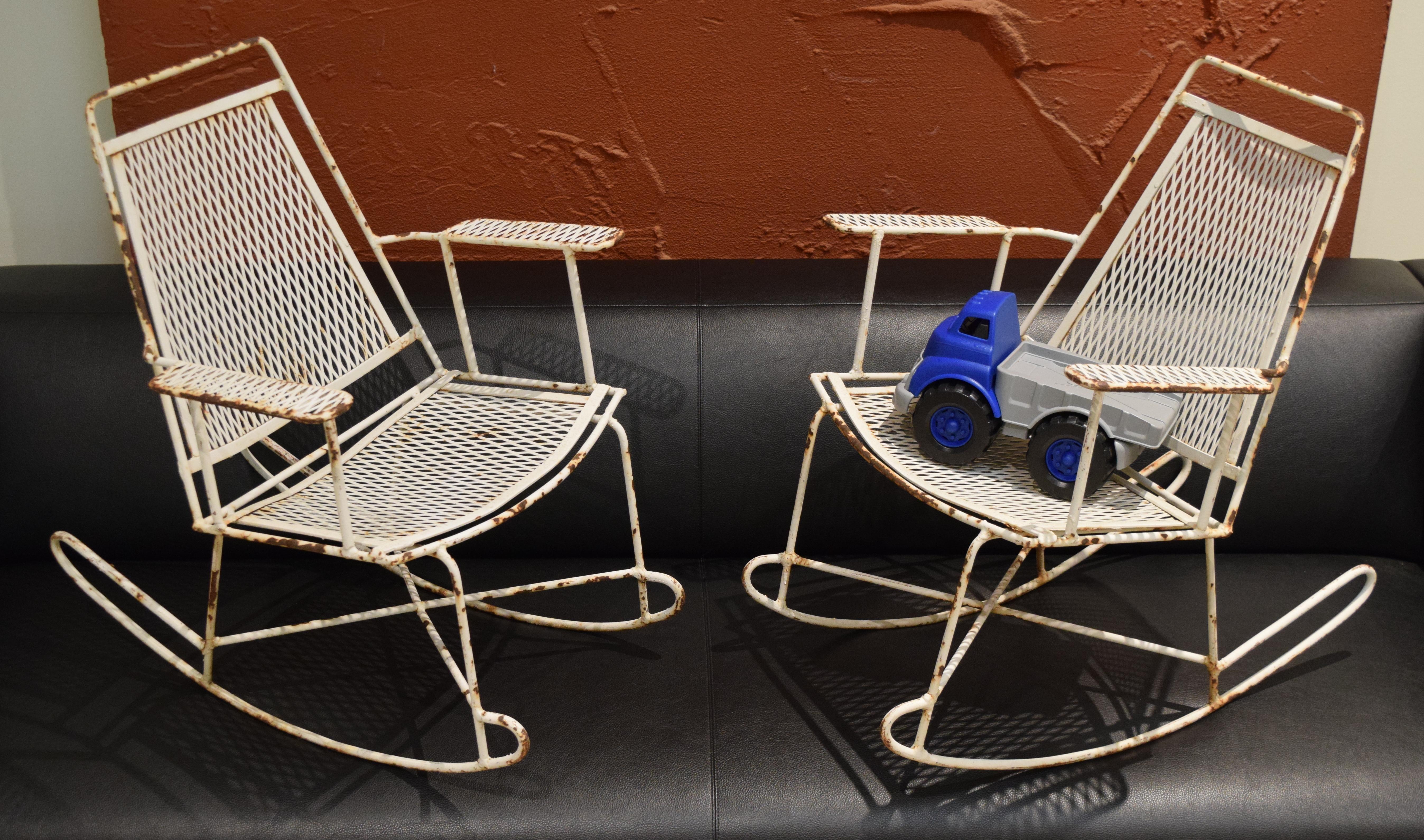 Mid-20th Century Salterini Attributed Children's Rocking Chairs For Sale