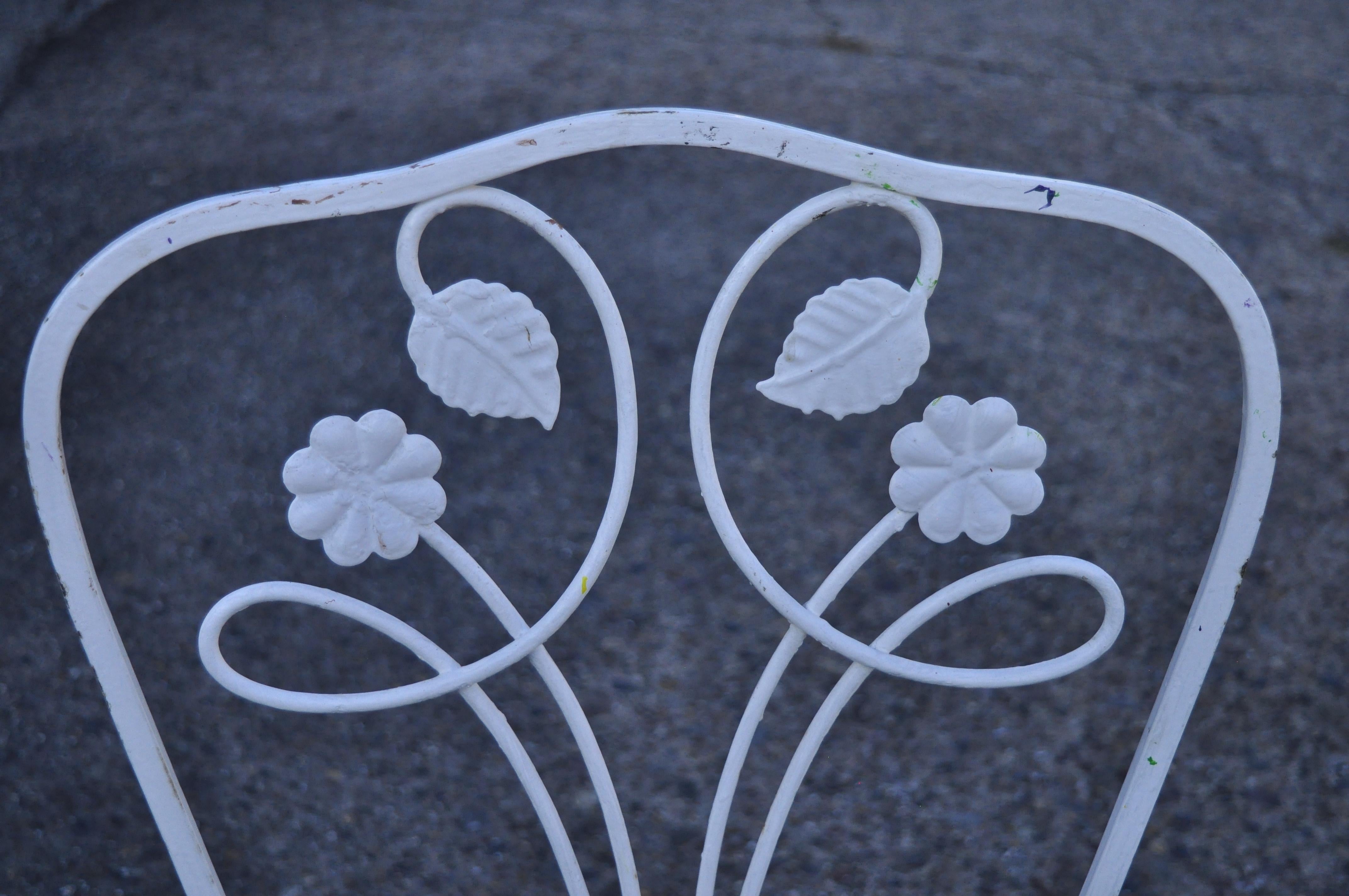 salterini wrought iron chairs