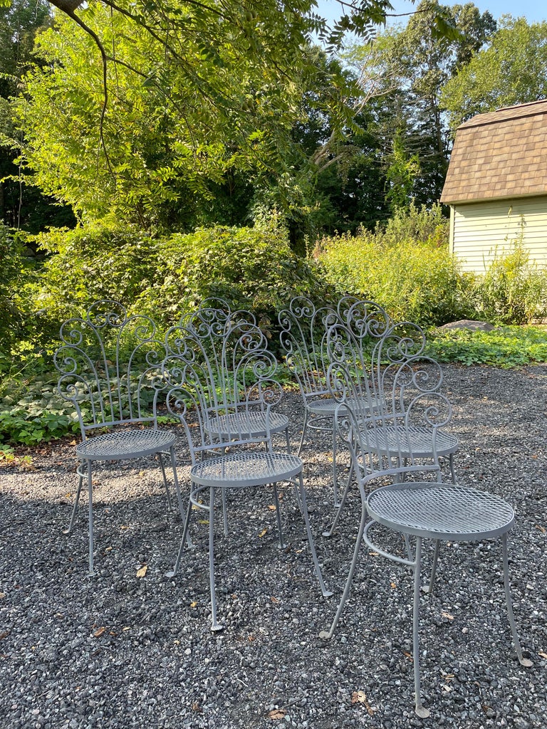 Mobili da giardino in ferro battuto vintage in vendita su 1stDibs