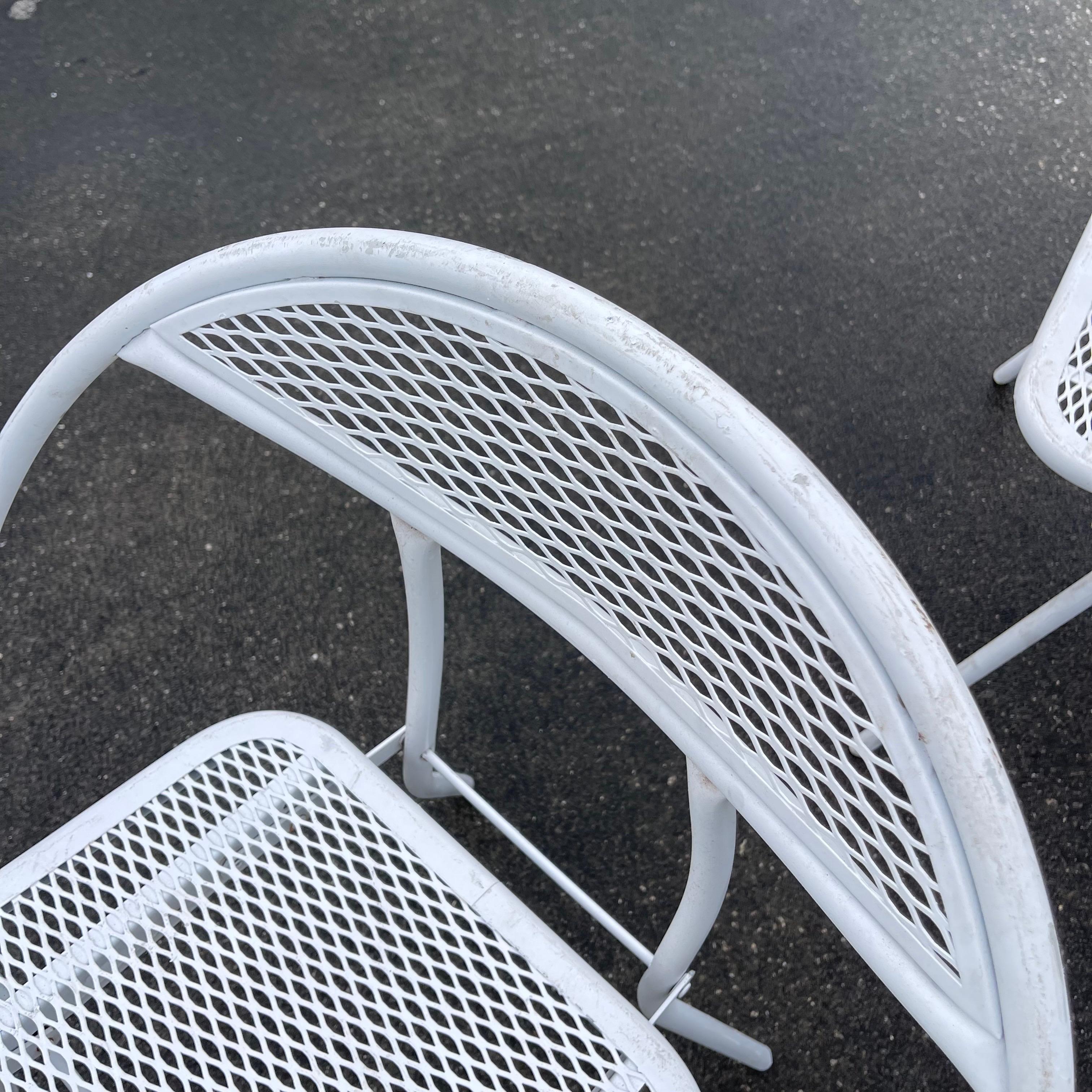 Salterini for Rid Jid Loop Hoop Back Folding Metal Patio Chairs, Set of 7 6