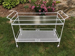 Salterini for Woodard Greek Key Bar Cart