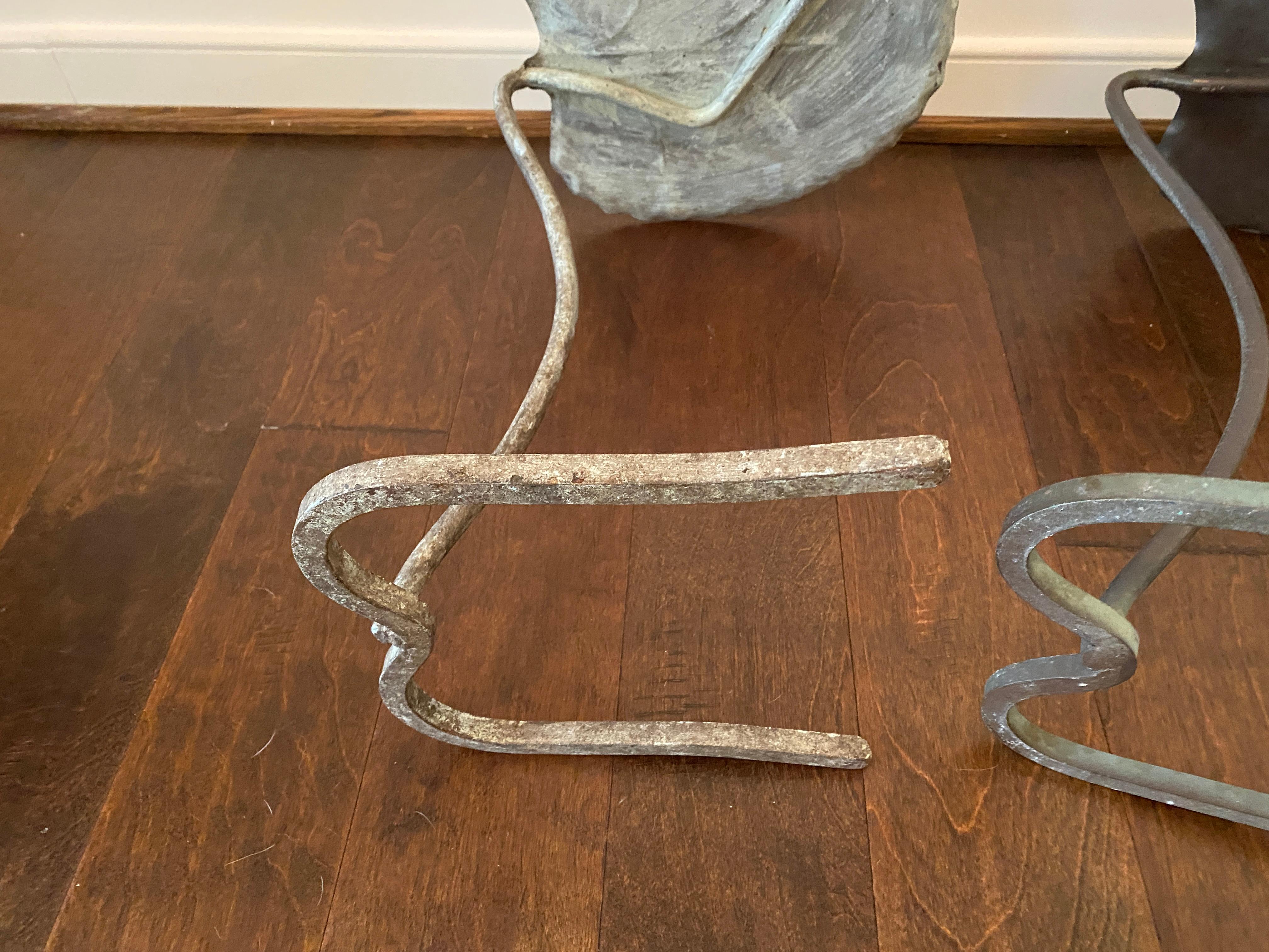 Salterini Green Verdigris Lily Pad Nesting Tables, Pair, 1960s 4