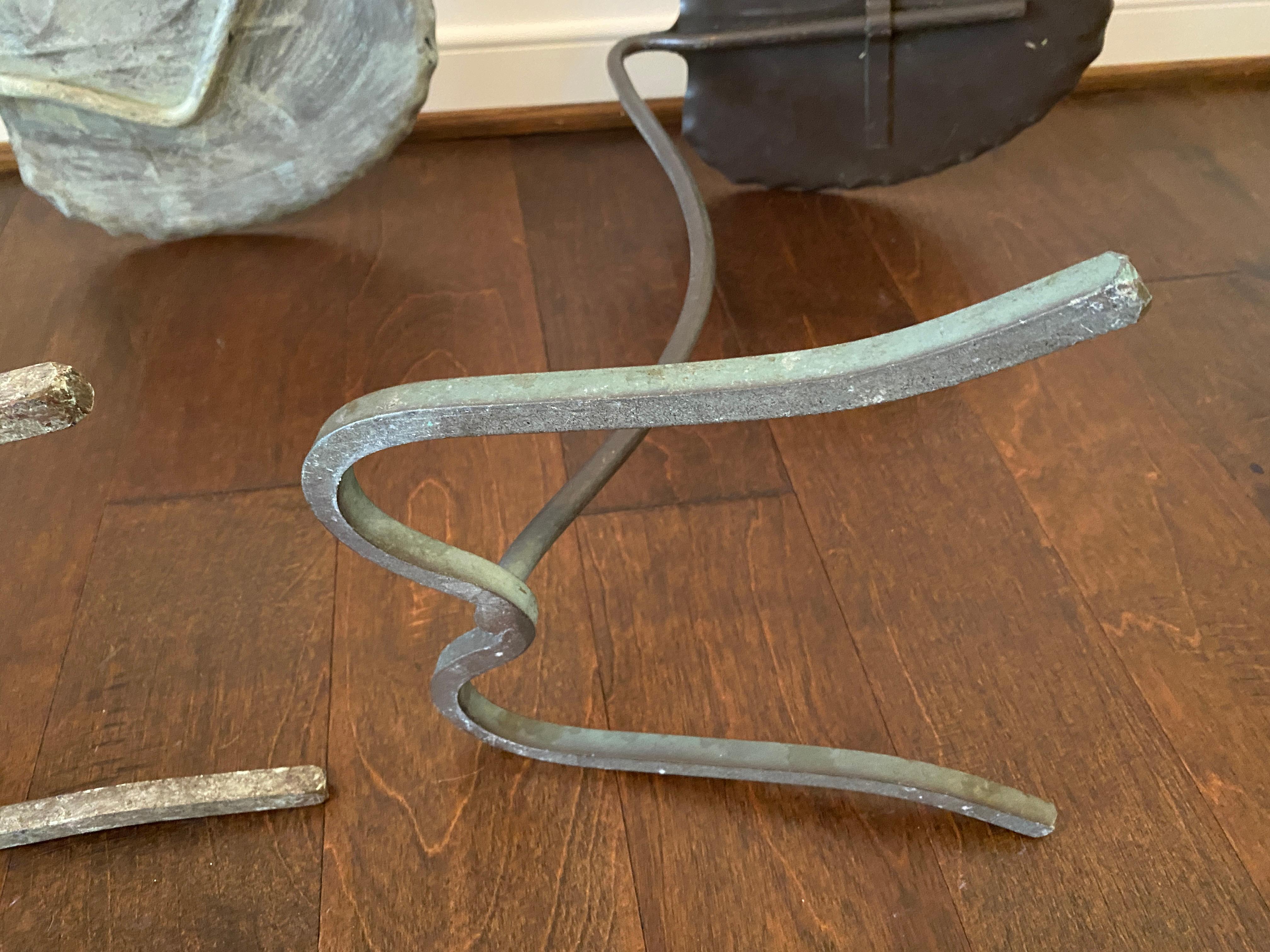 Salterini Green Verdigris Lily Pad Nesting Tables, Pair, 1960s 6