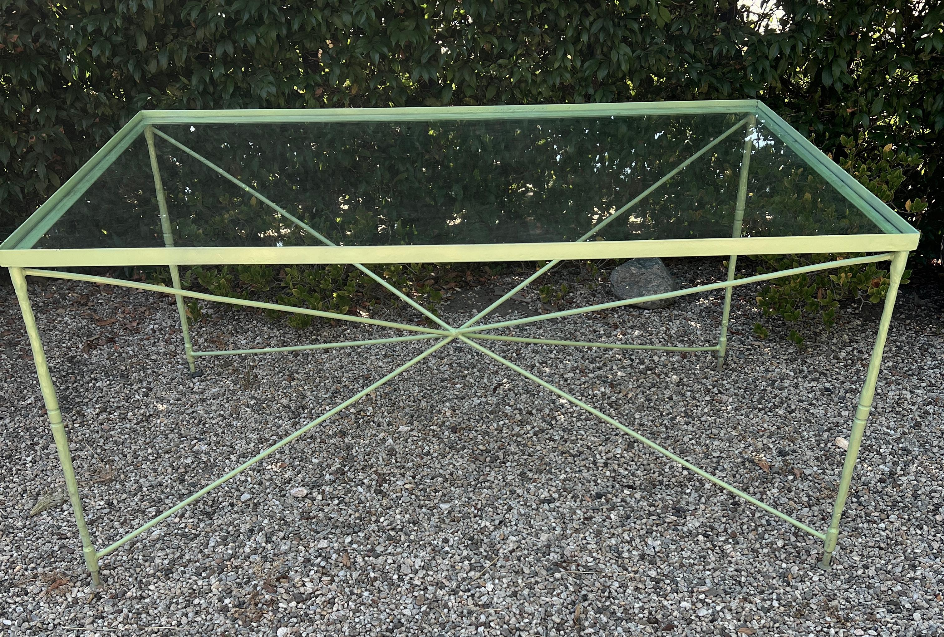 Salterini Hand Crafted Wrought Iron Dining Table For Sale 3