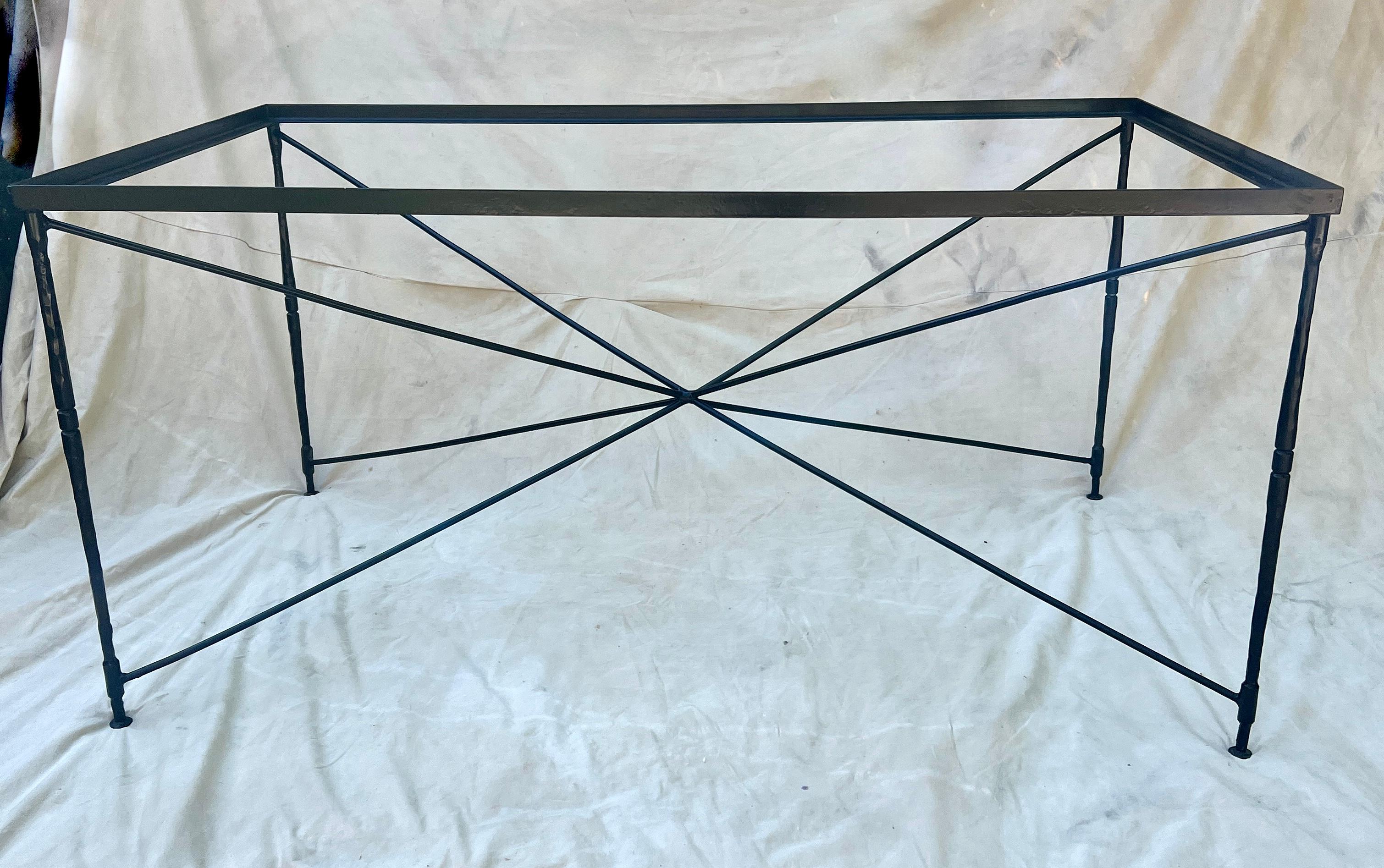 20th Century Mario Papperzini for Salterini Hand Crafted Wrought Iron Dining Table For Sale