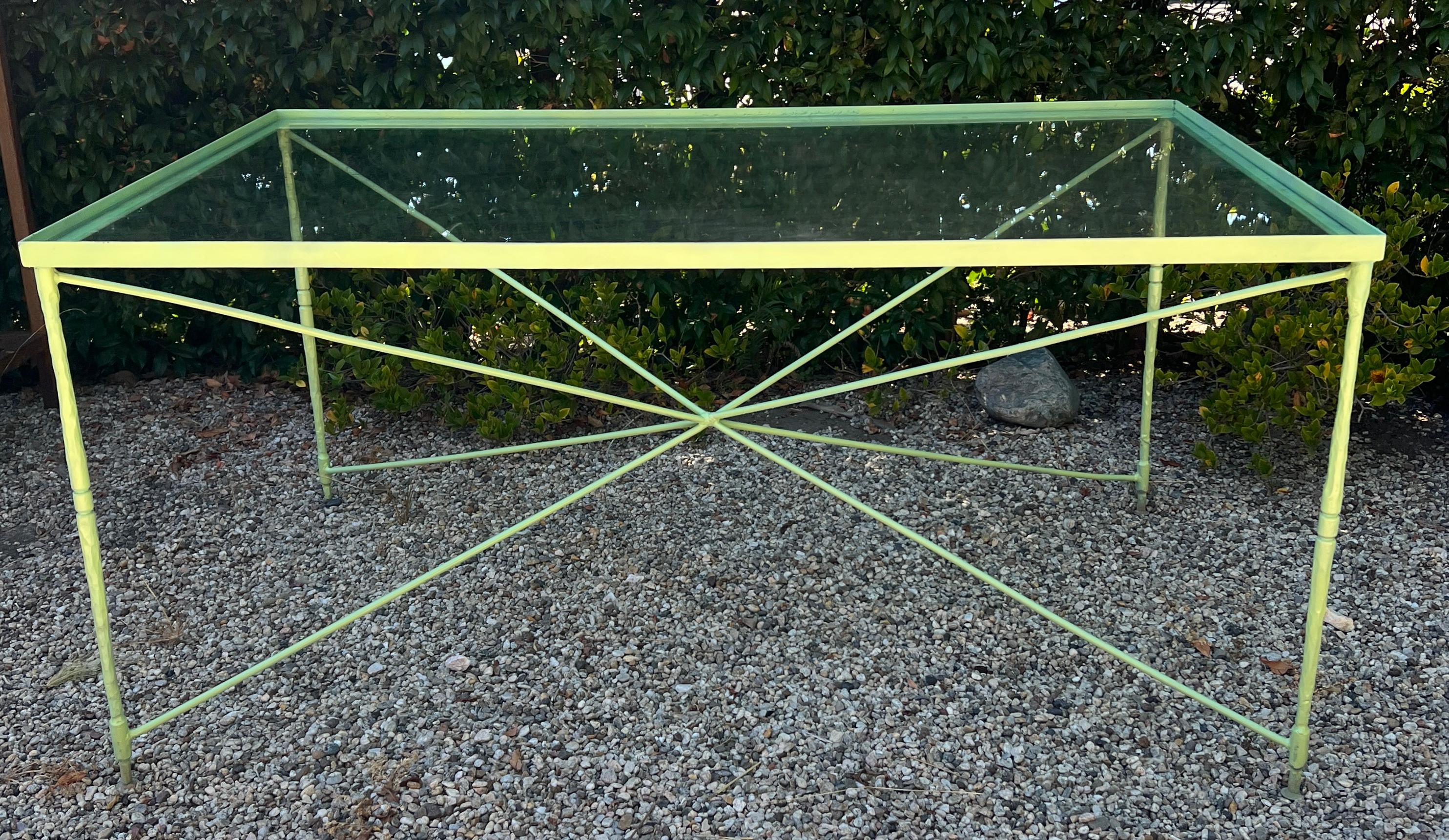 Salterini Hand Crafted Wrought Iron Dining Table For Sale 1