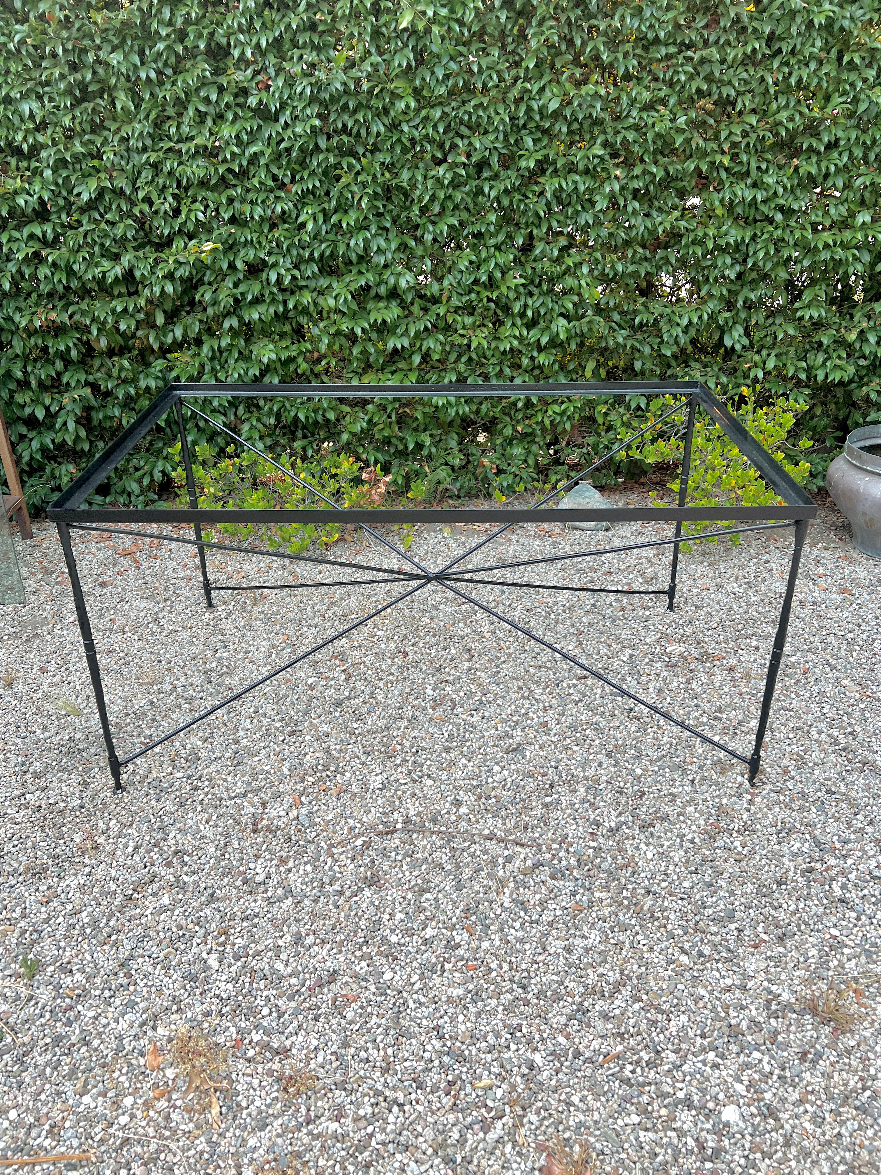 Salterini Hand Crafted Wrought Iron Dining Table im Angebot