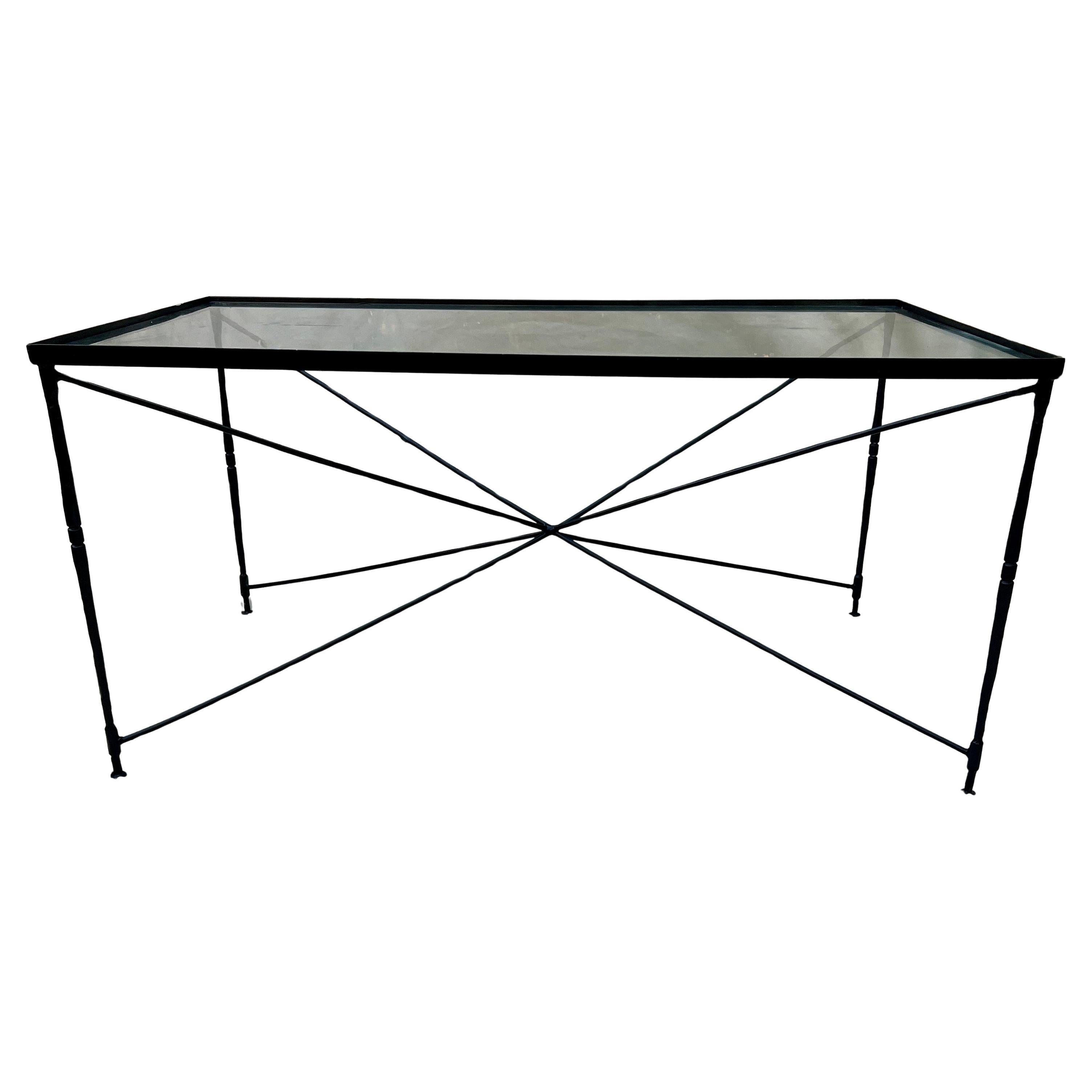 Salterini Table de salle à manger en fer forgé artisanal
