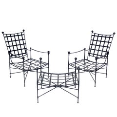 Salterini Lounge Chairs and Ottoman