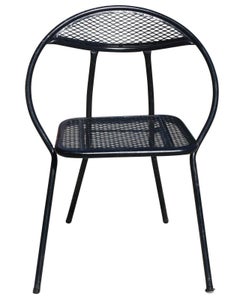 Salterini Mid-Century Modern Steel Outdoor or Patio Dining Set with Four Chairs