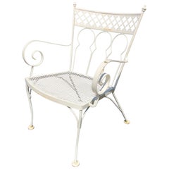 Salterini Mid Century Wrought Iron Taj Mahal Armchair