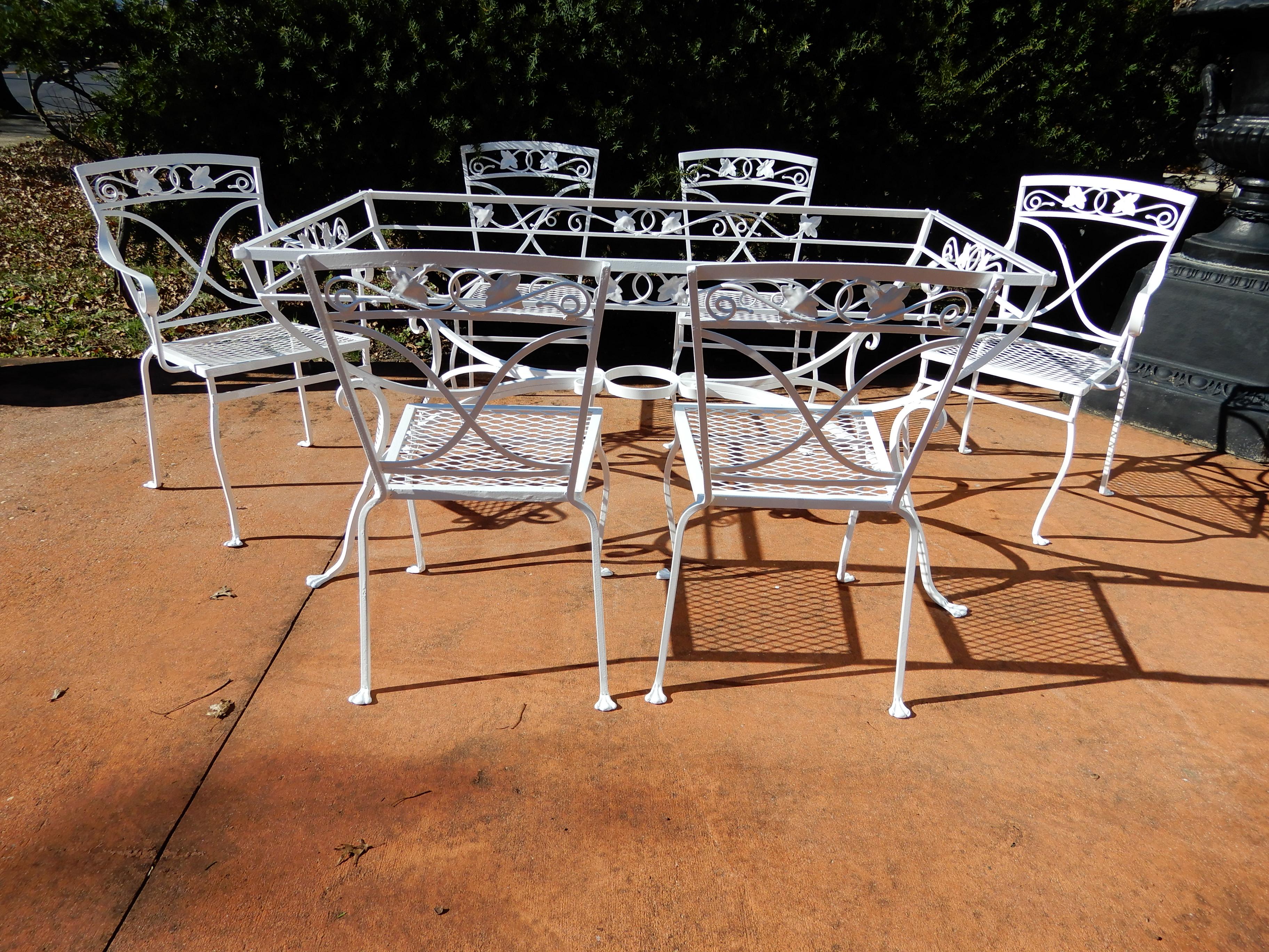 Mid-20th Century Salterini Mt Vernon Dining Set 7 Pieces For Sale