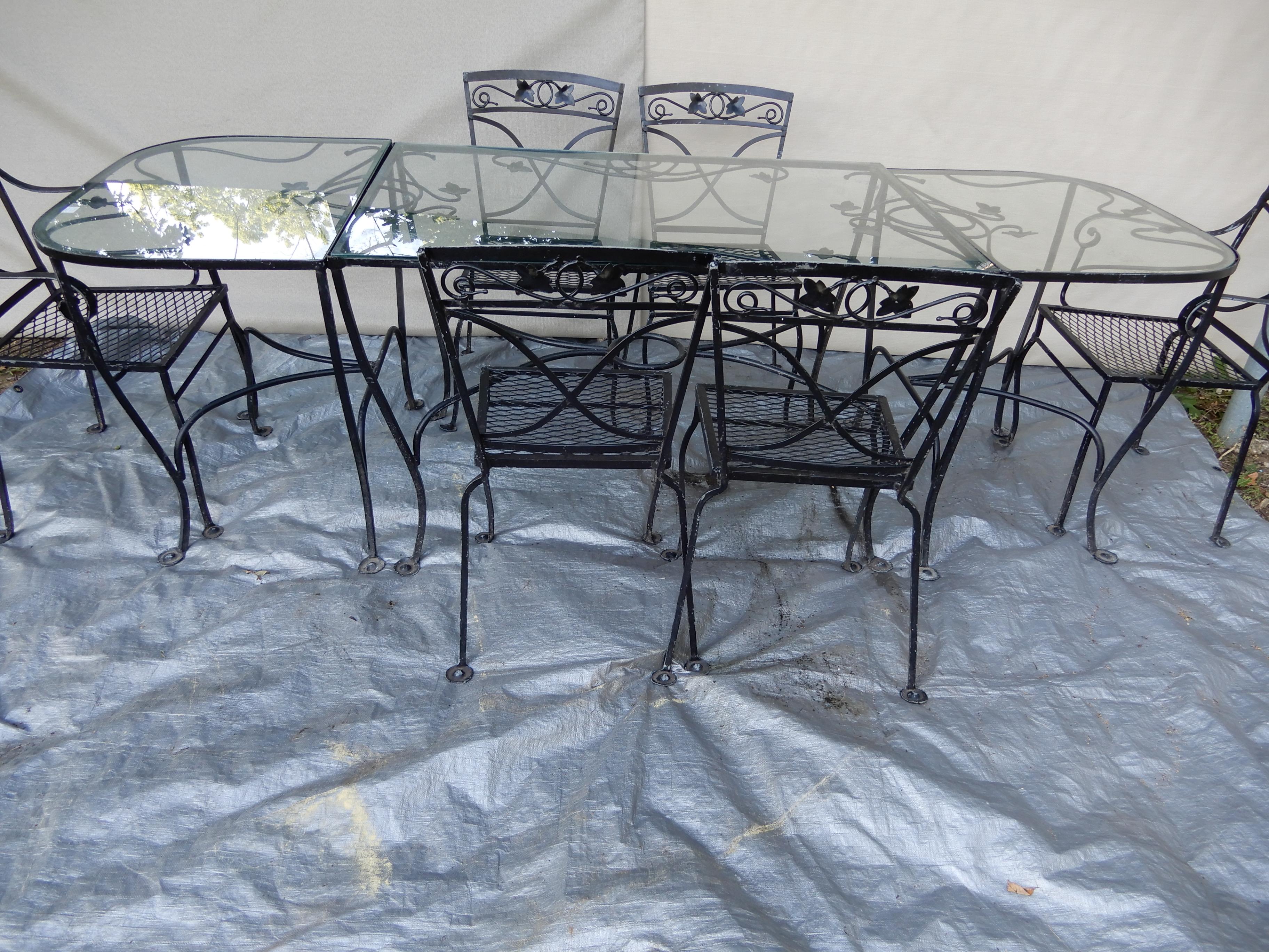 Salterini Mt Vernon Vintage Dining Set In Good Condition For Sale In Long Island, NY
