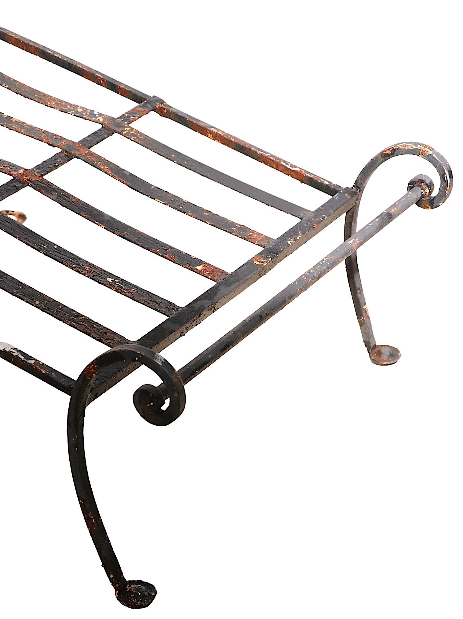 Salterini Mt. Vernon Wrought Iron Chaise Lounge 10