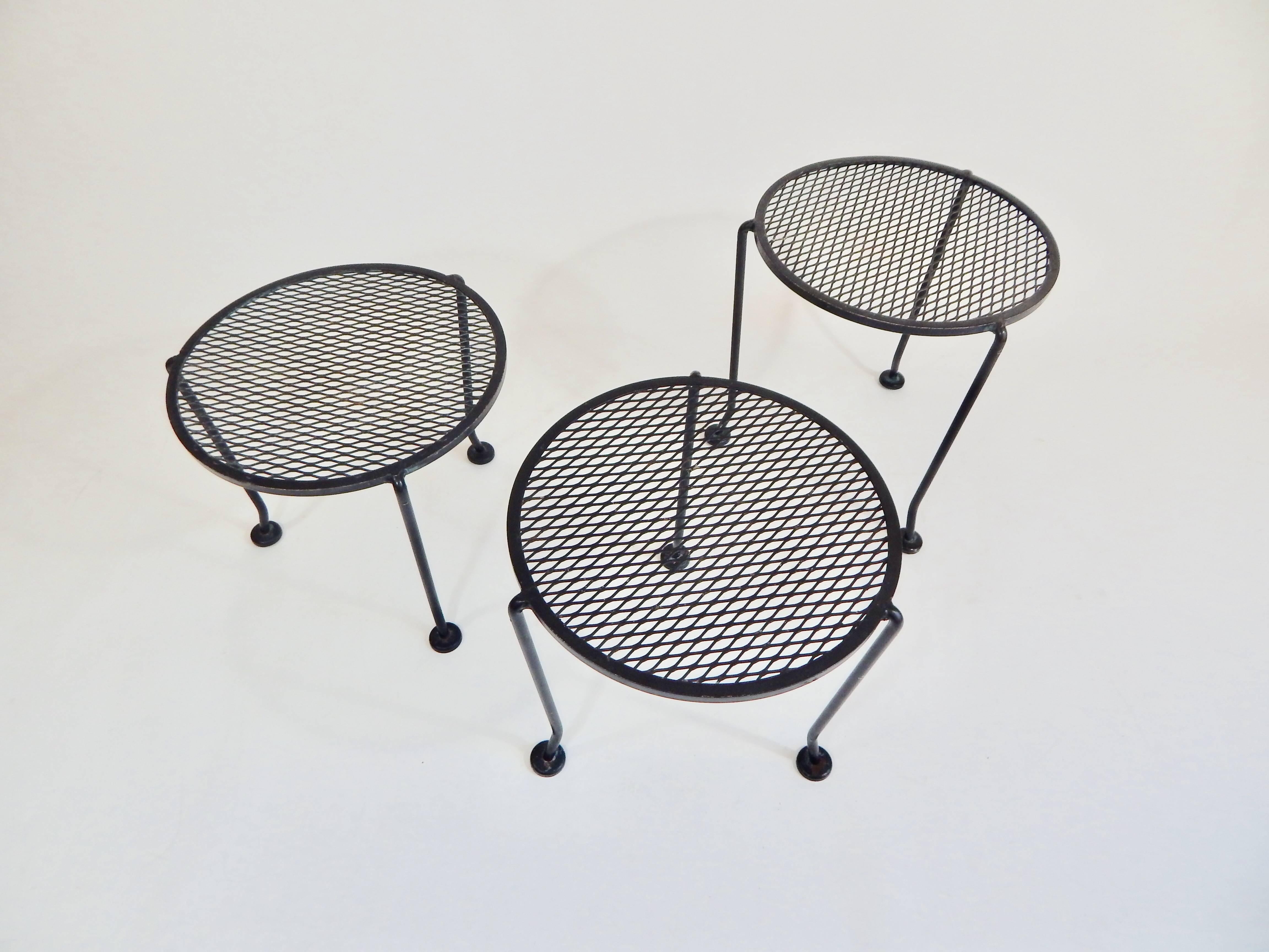 Metal Salterini Nesting Tables 