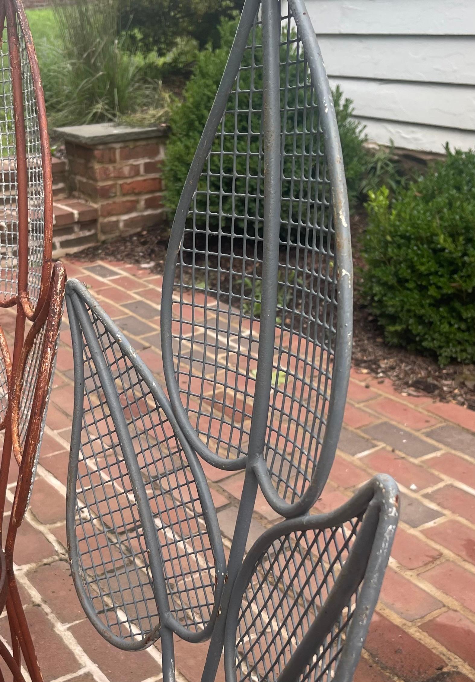 Salterini Palm Leaf Back Chairs For Sale 1