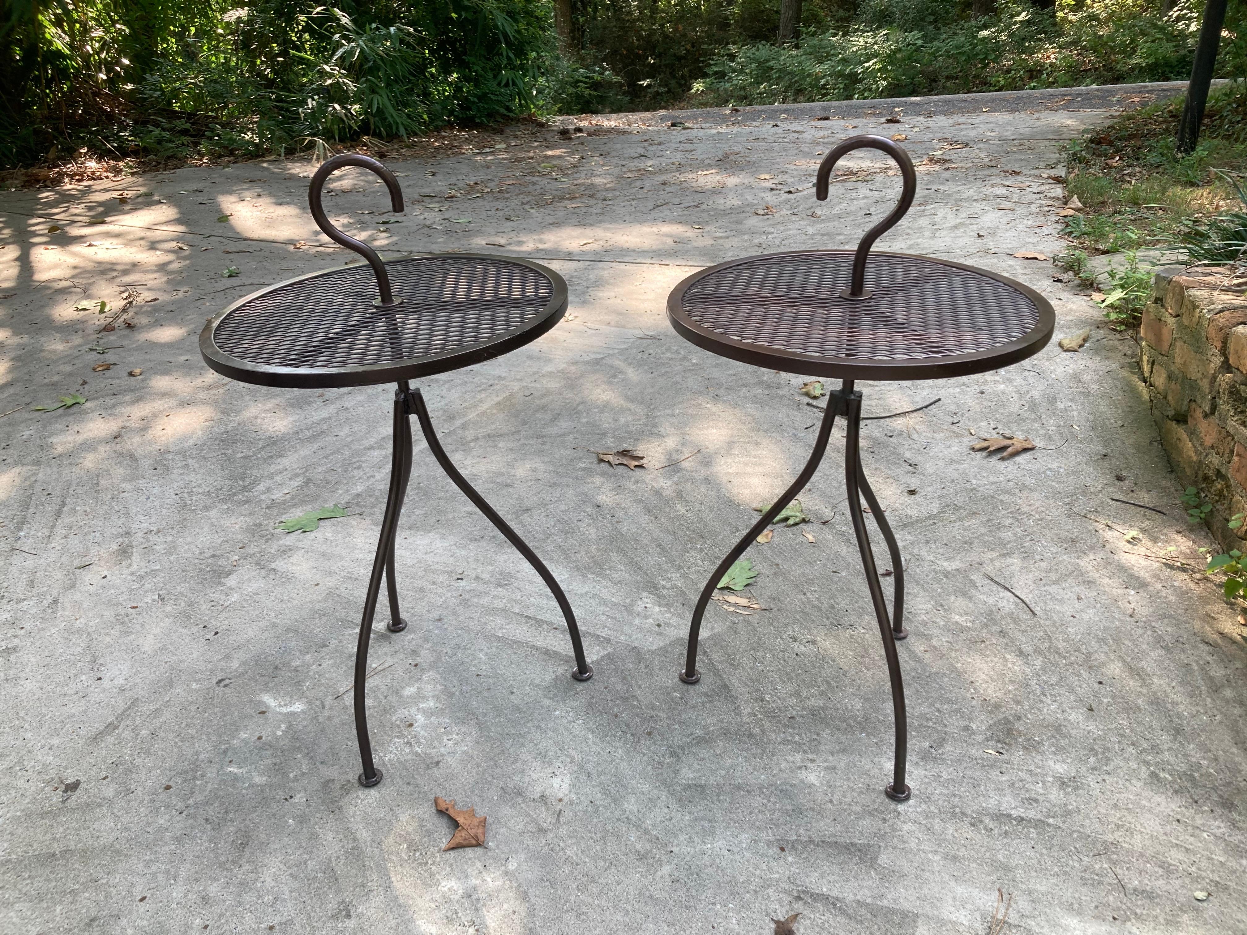American salterini patio accent tables - a pair For Sale