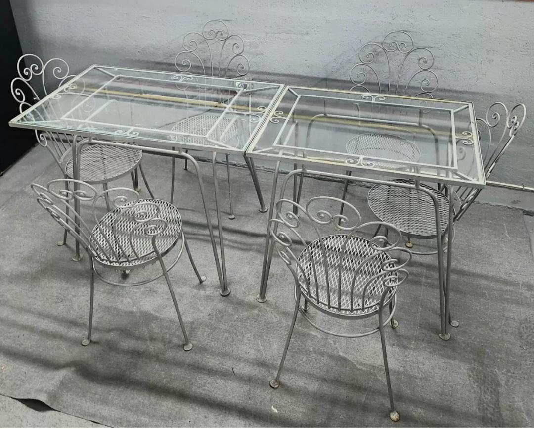 Salterini Patio Dining Set 7 Pieces For Sale 5