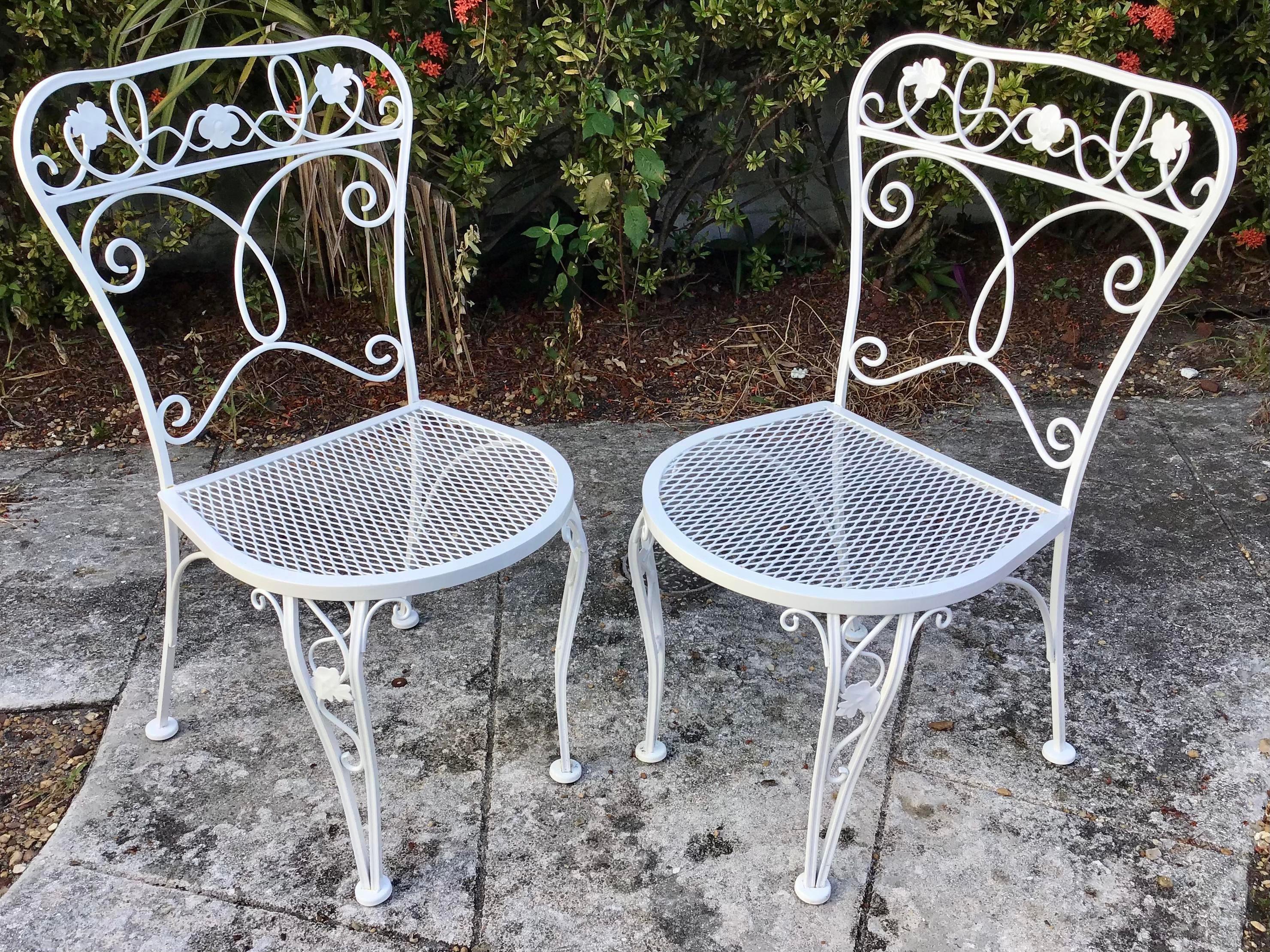 Salterini Patio Dining Table and Pair of Chairs, Set of 3 5