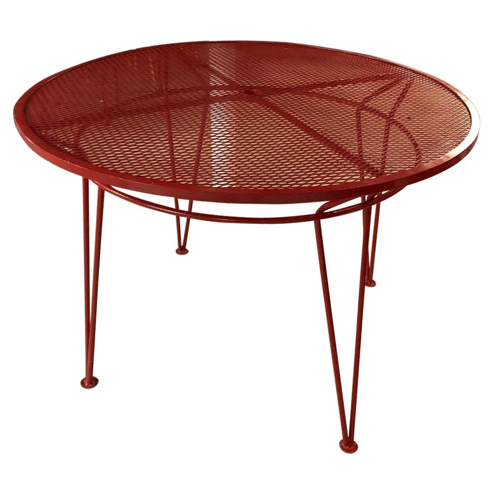 Salterini Patio Dining Table Vibrant Red