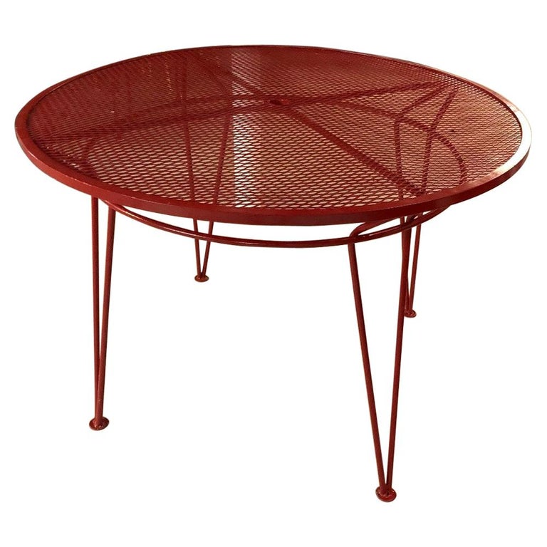 Salterini Patio Dining Table Vibrant Red For At 1stdibs Salterini Patio Dining Table Vibrant, Salterini Patio Table