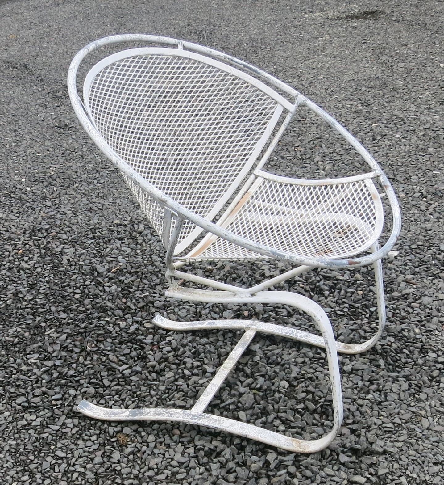 Mid-Century Modern Salterini Radar Chair Bouncer or Rocker Hoop Chair For Sale
