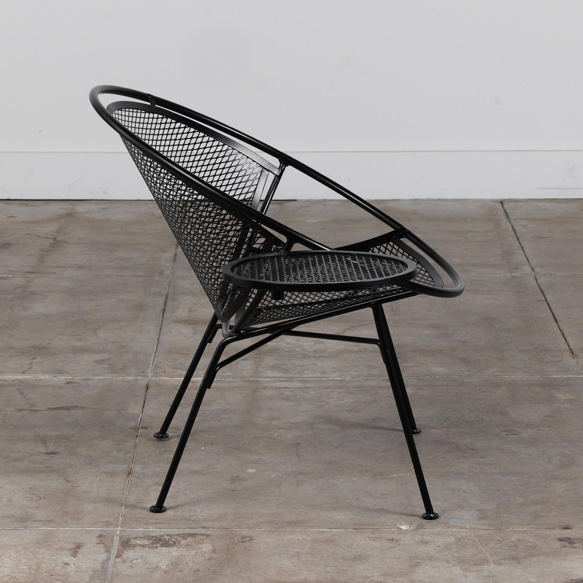Powder-Coated Salterini “Radar” Lounge Chair by Maurizio Tempestini