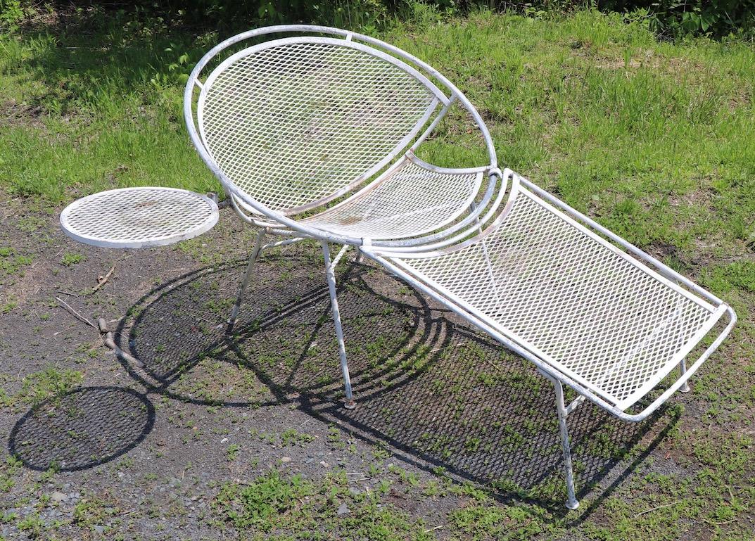 Mid-Century Modern Salterini Radar Lounge Chair with Table Surface