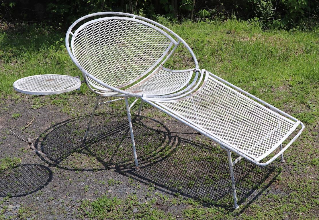 American Salterini Radar Lounge Chair with Table Surface