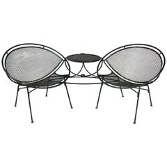Salterini Radar Tête-à-Tête Settee Lounge, circa 1950