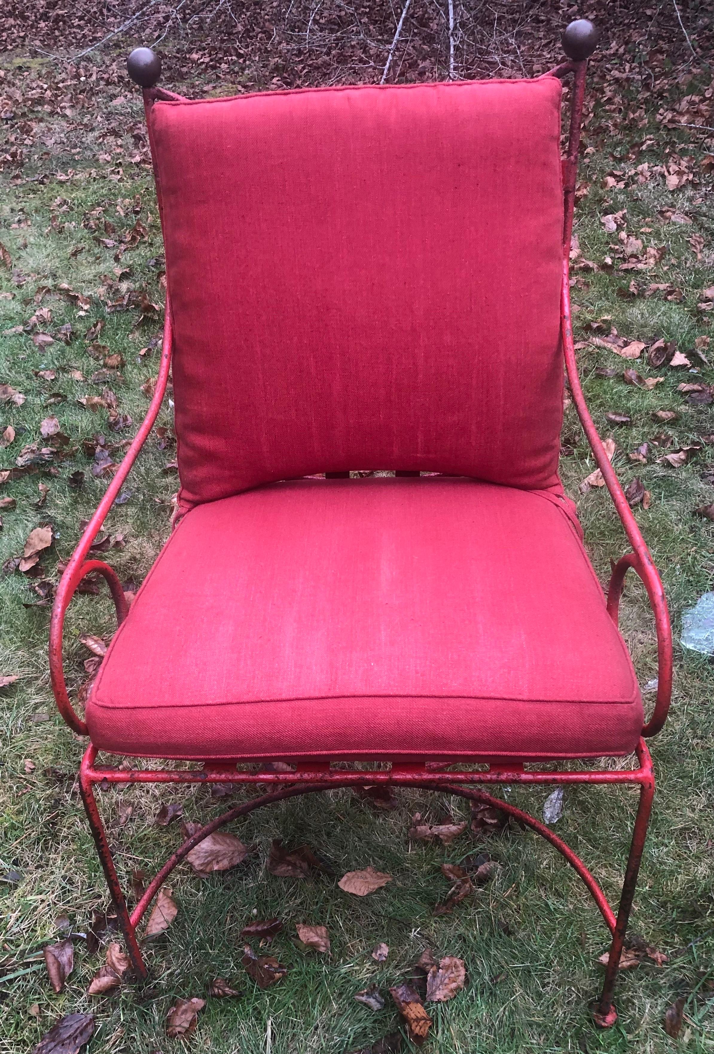 Salterini Seltenes frühes fünfteiliges Garten-/Esszimmer-Set von Mario Papperzini im Angebot 1