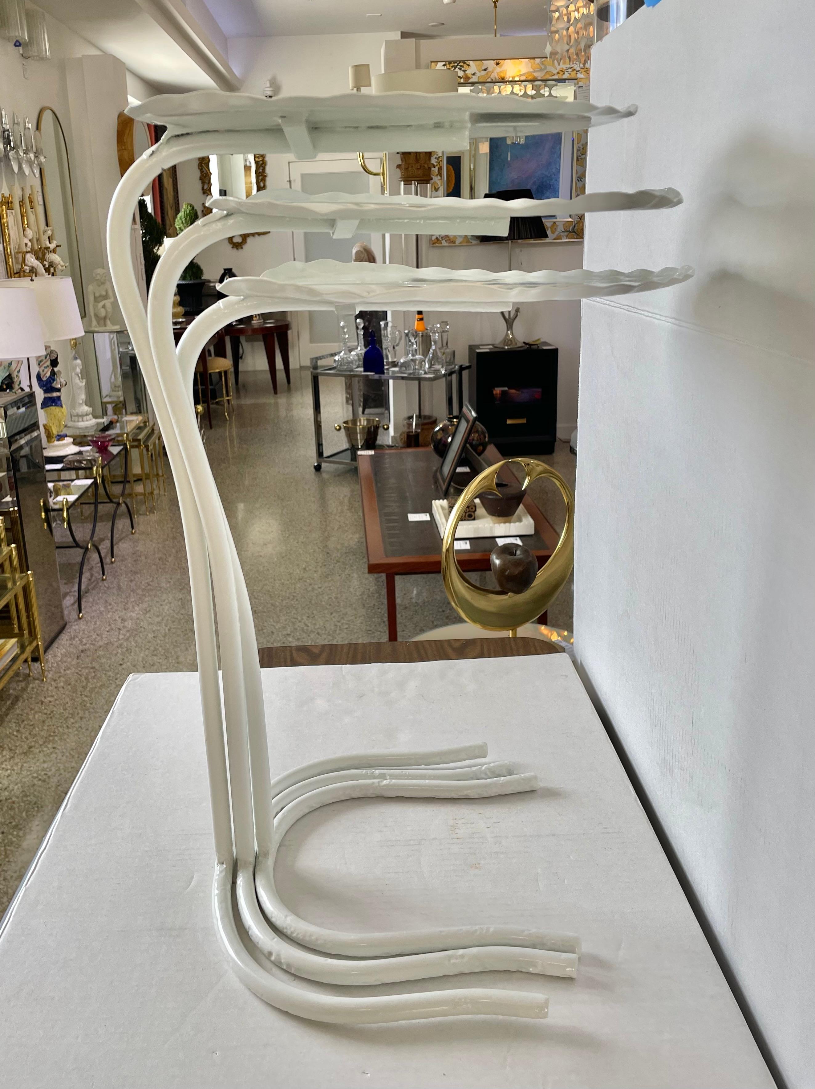 Salterini Set of Lily Pad Nesting Tables For Sale 4