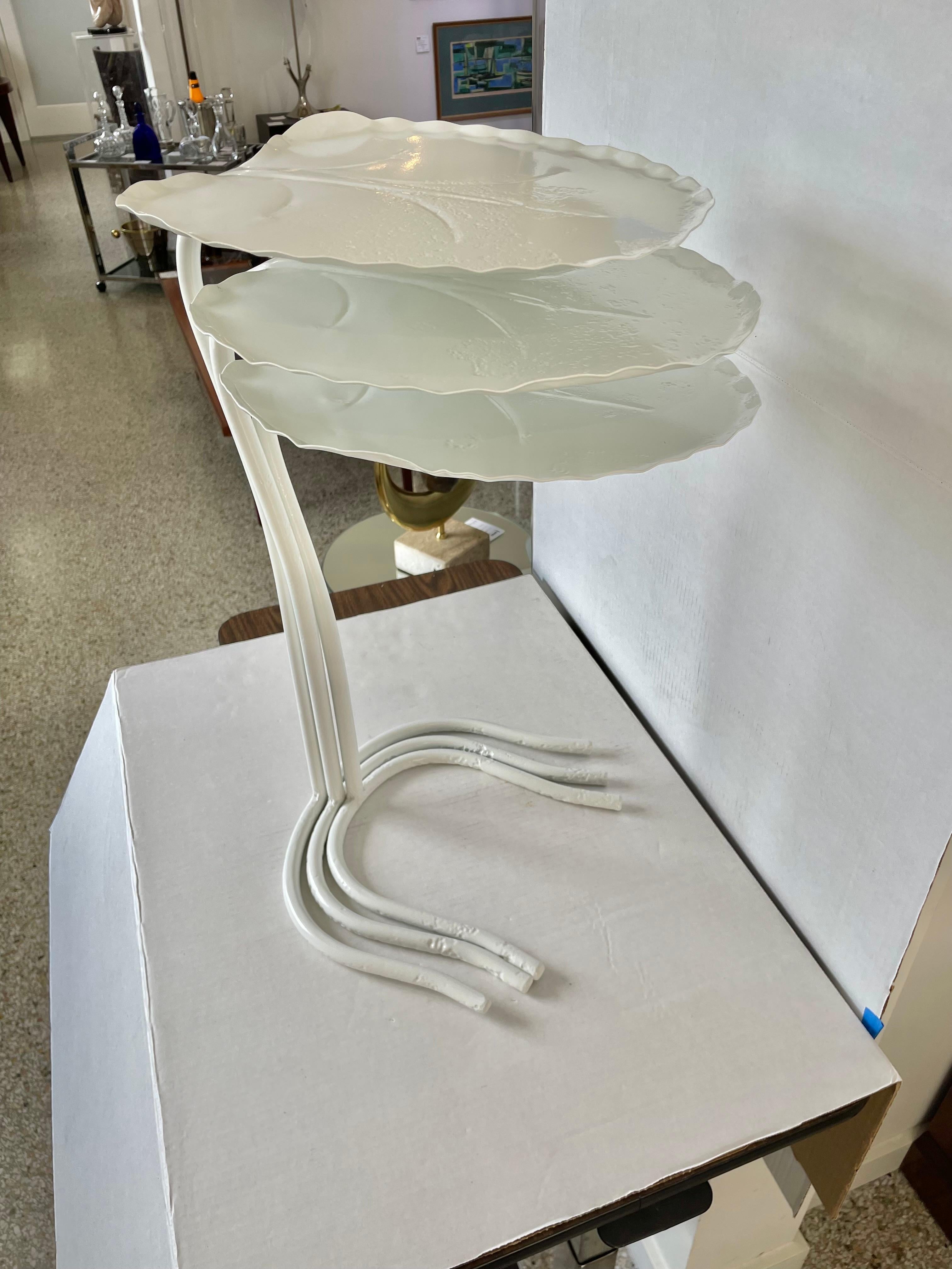 Salterini Set of Lily Pad Nesting Tables For Sale 5