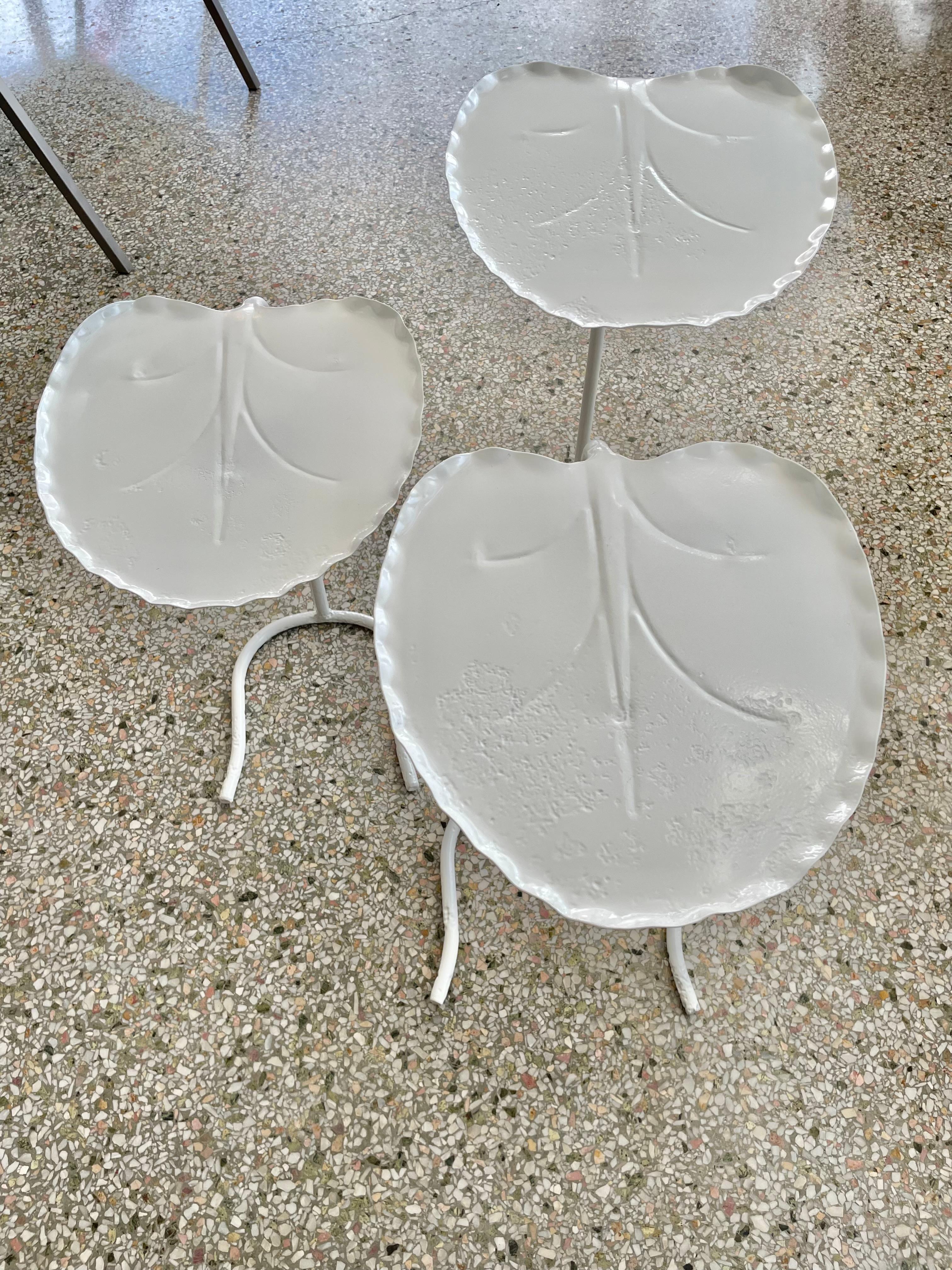 Salterini Set of Lily Pad Nesting Tables For Sale 8